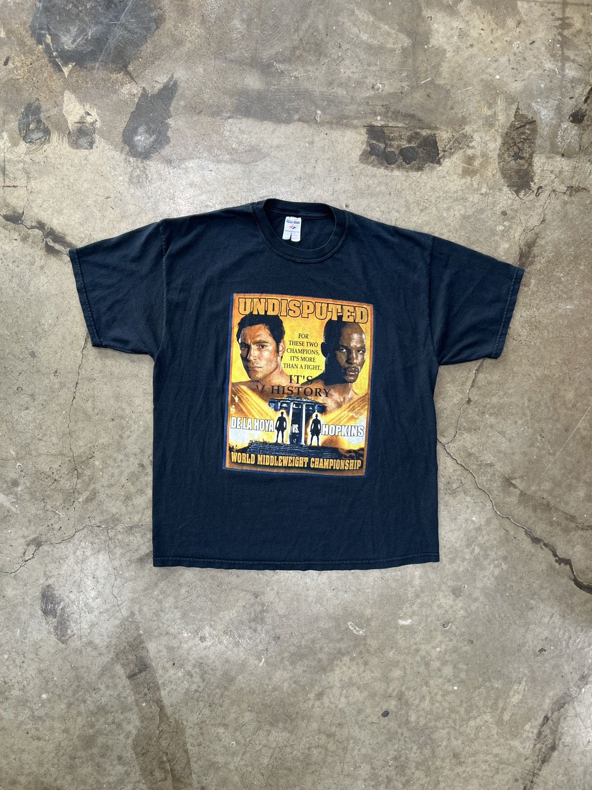 Vintage Vintage 2004 Oscar De La Hoya Hopkins Boxing Tee XL Size US XL / EU 56 / 4 - 2 Thumbnail