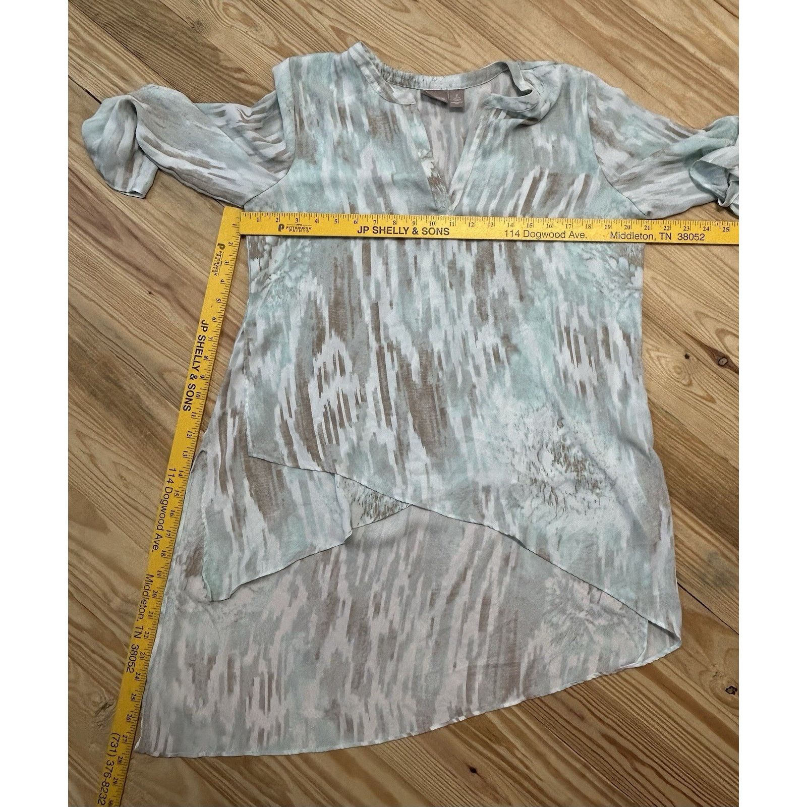 Chicos Chico's Blue Striped Long Sleeve Boat Neck Top Size1 Medium. Size M / US 6-8 / IT 42-44 - 7 Thumbnail
