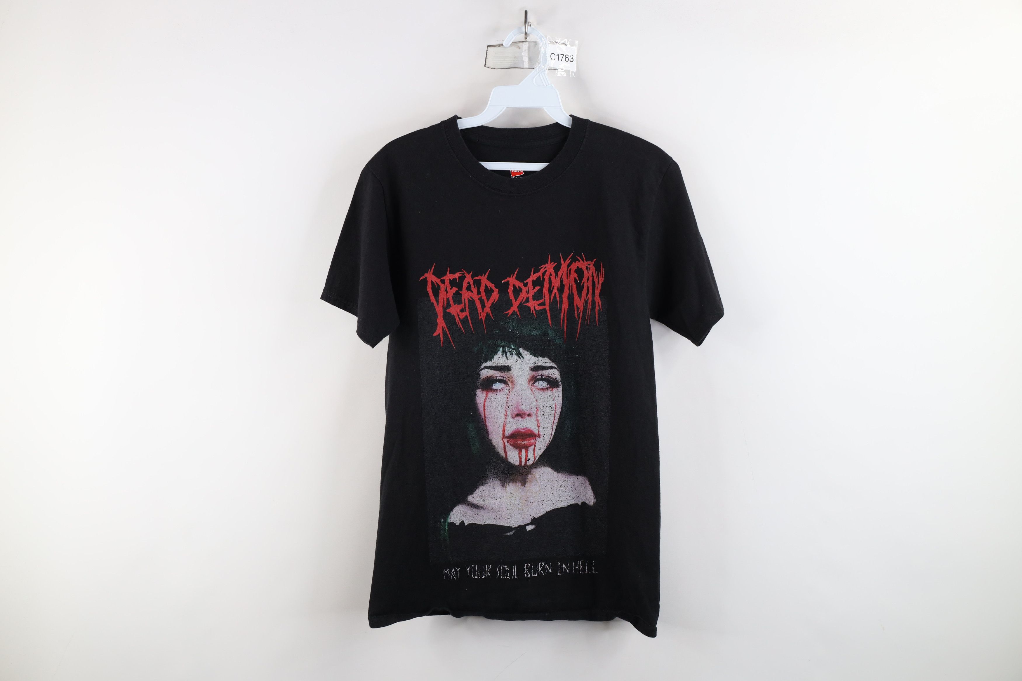 Vintage Vintage Streetwear Demon Metalcore Hard Rock Band T-Shirt Size S / US 4 / IT 40 - 1 Thumbnail