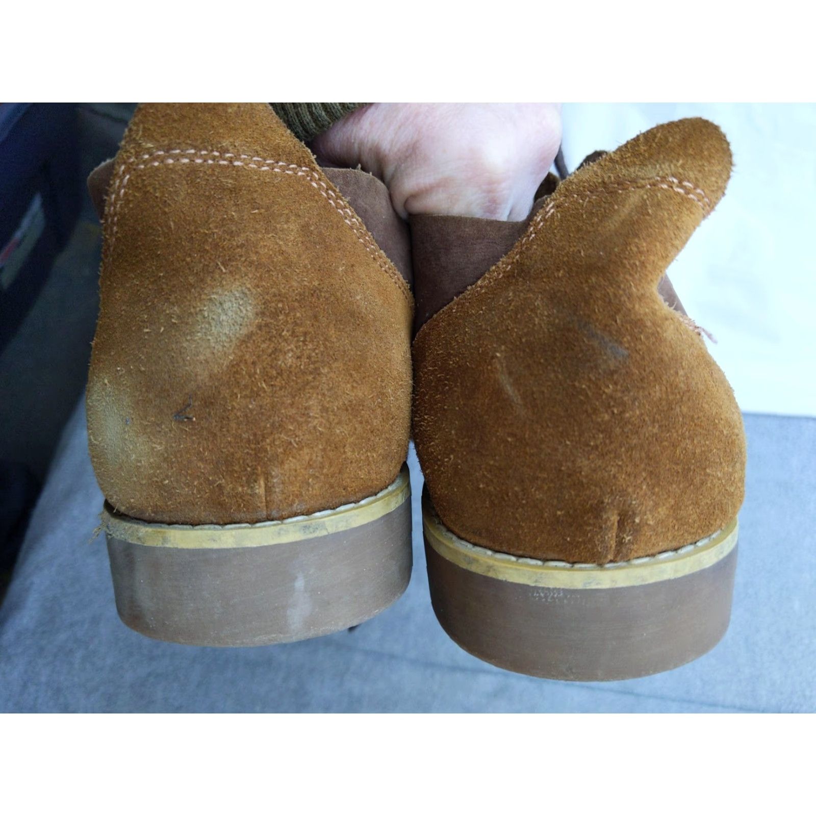 Timberland Timberland Chukka Boots Mens 12 Brown Leather Suede Ankle Casual Ortholite Leather Insole Rubber Outsole - Mens Shoes size 12 Brown Size US 12 / EU 45 - 3 Thumbnail
