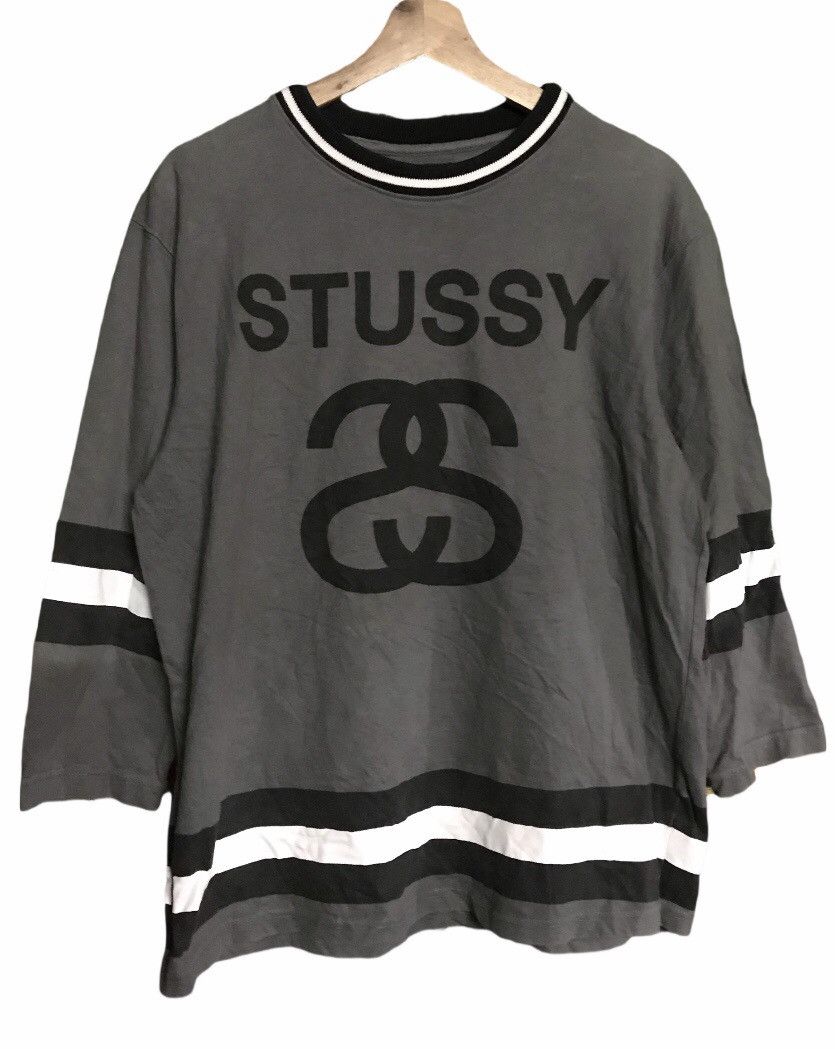 Stussy Stussy 3q Big Logo Crewneck Tee Size US S / EU 44-46 / 1 - 1 Thumbnail