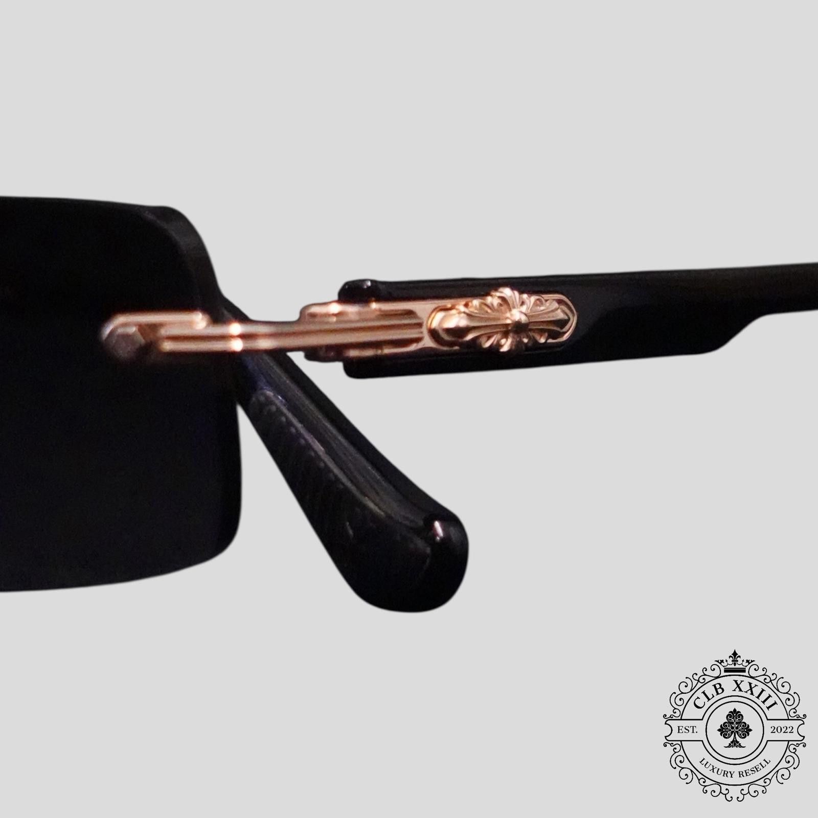 Chrome Hearts Chrome Hearts Deep I Sunglasses in Black/Gold Size ONE SIZE - 3 Thumbnail