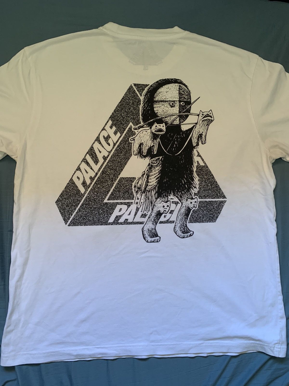 image of Palace U Figure Tri-Ferg Tee in White, Men's (Size XL)