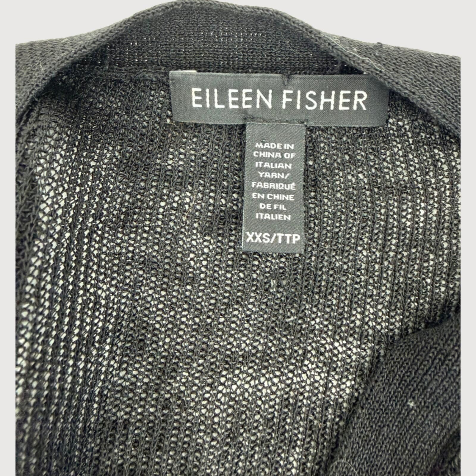 Eileen Fisher Eileen Fisher Sheer Knit Button Cardigan XXS Size XXS / US 00 / IT 34 - 4 Thumbnail