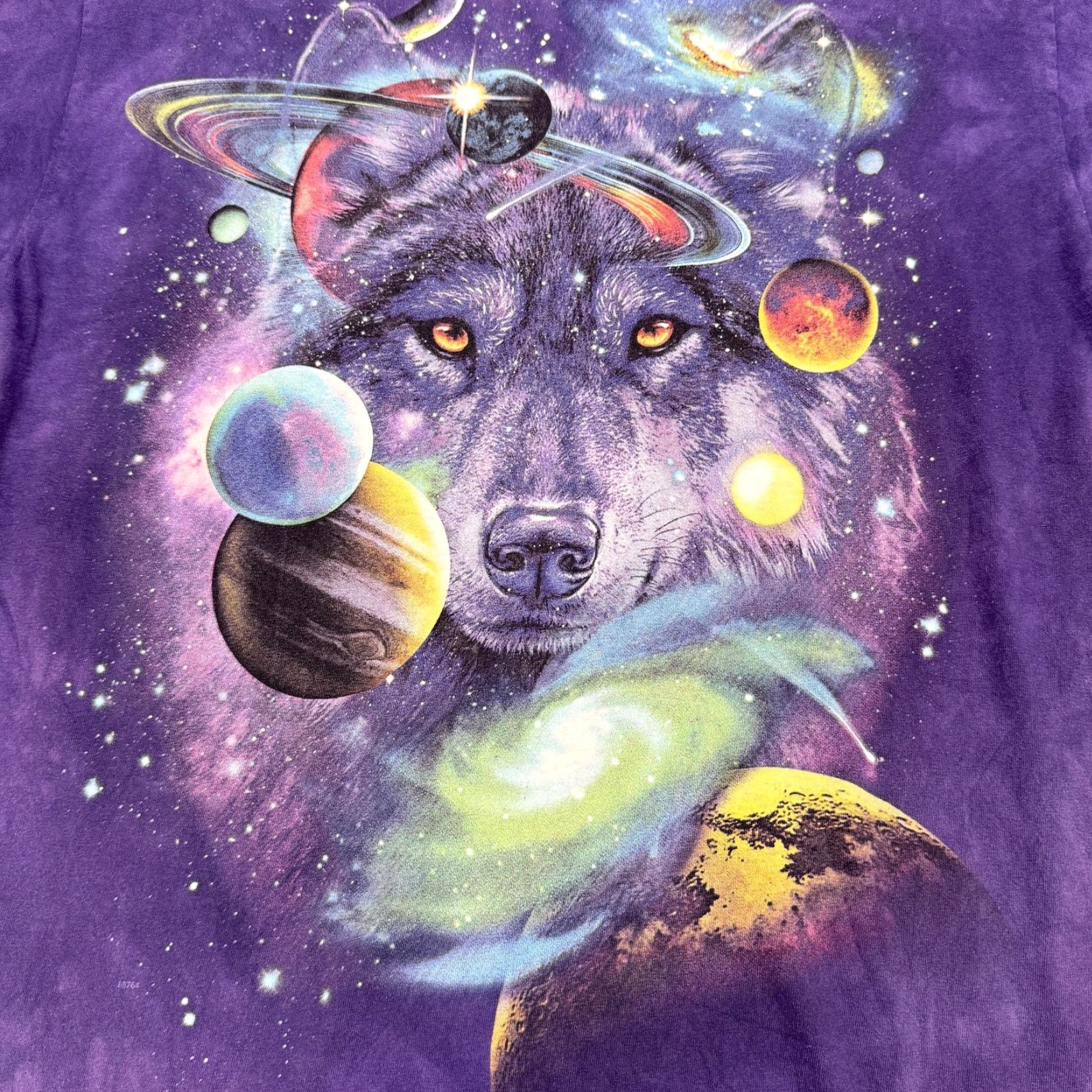 The Mountain VINTAGE The Mountain Shirt Mens S Purple Wolf Galaxy Space Graphic Tie Dye Tee Size US S / EU 44-46 / 1 - 3 Thumbnail