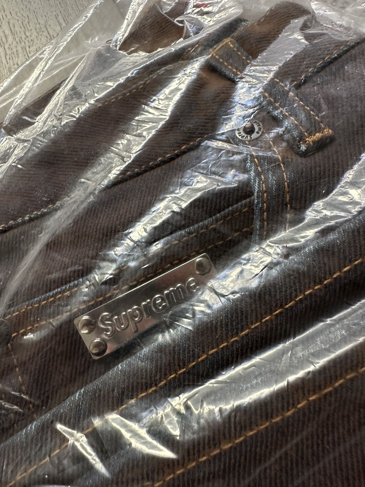 Supreme Flocked Distressed Regular Jean Size US 30 / EU 46 - 5 Thumbnail