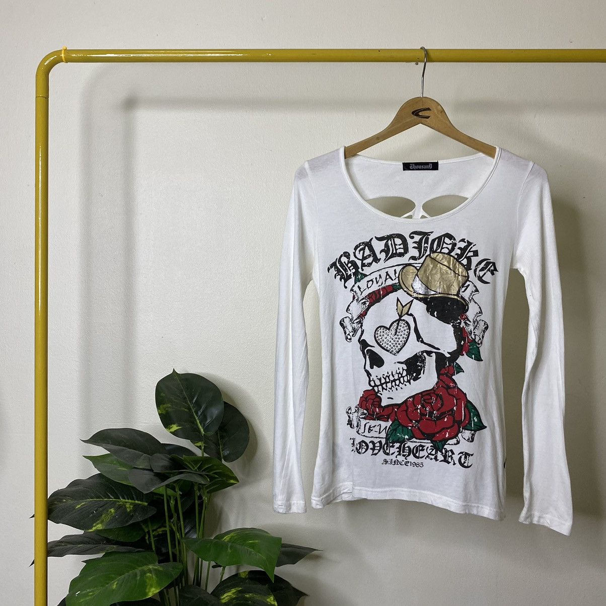 Affliction × Seditionaries Thousand Skulls Ed Hardy Style Seditionaries Punk L/S Tee Size XS / US 0-2 / IT 36-38 - 1 Thumbnail
