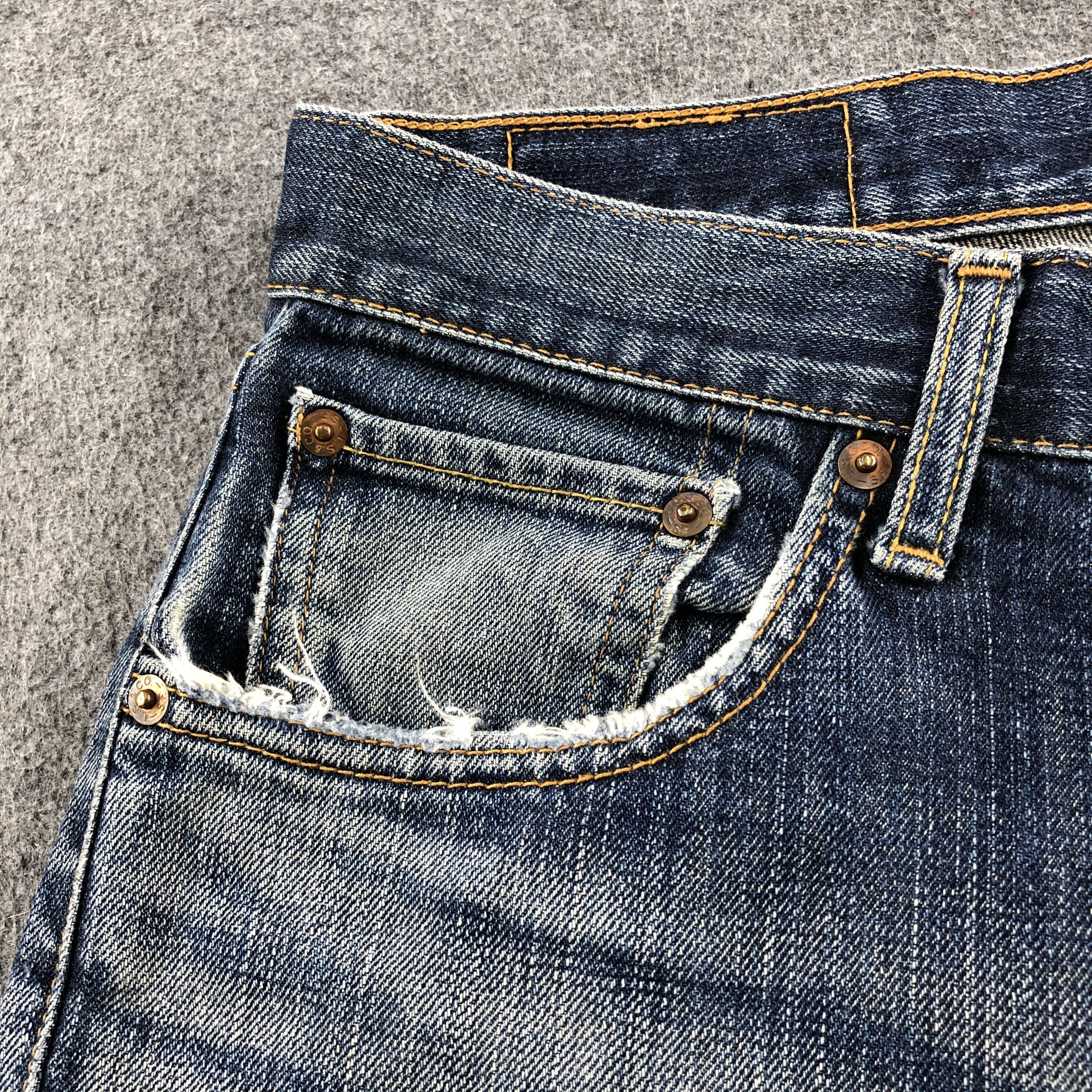 Levi's Vintage 90s Blue Wash Levis 534 Jeans-J1814 Size US 32 / EU 48 - 10 Thumbnail