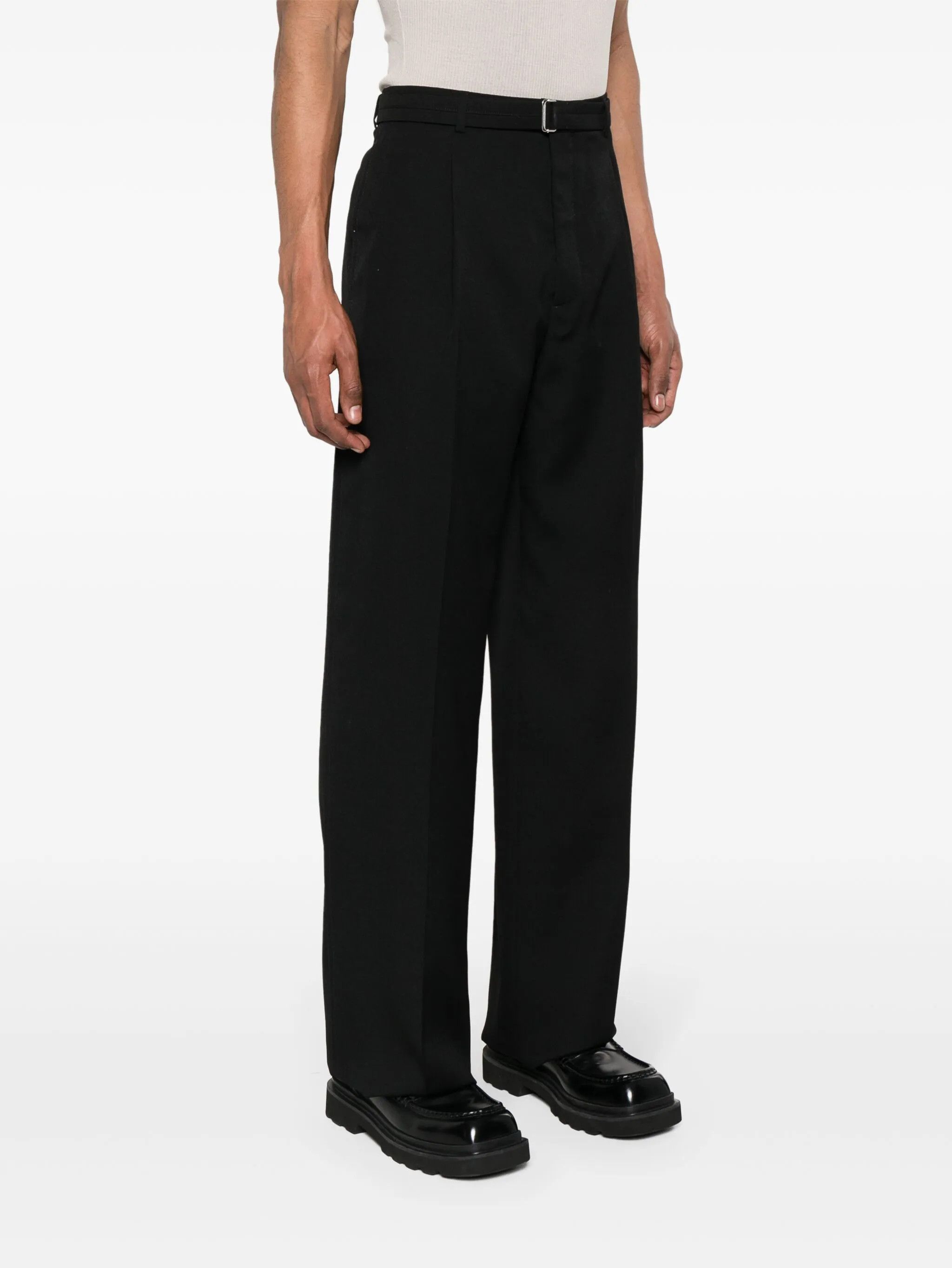 Lanvin o1y0125 Casual Pant in Black Size US 32 / EU 48 - 2 Thumbnail