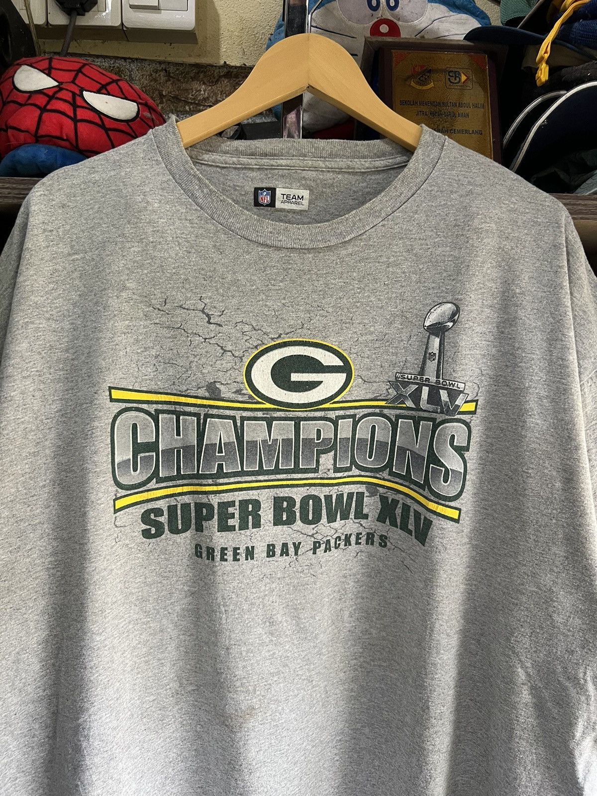 NFL 🔥NFL Green Bay Packers Champion Super Bowl XLV Size US XXL / EU 58 / 5 - 6 Thumbnail