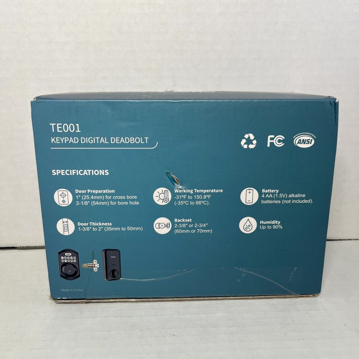 Other TeehoTE001 Keyless Entry Keypad Digital Deadbolt SatinNickel Size ONE SIZE - 2 Thumbnail