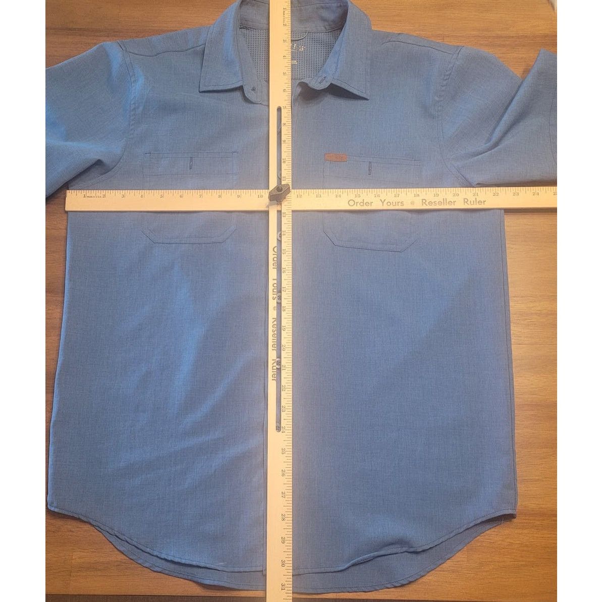 Orvis Orvis M Blue Performance Tech Chambray Work Wear Stretch Size US M / EU 48-50 / 2 - 5 Thumbnail