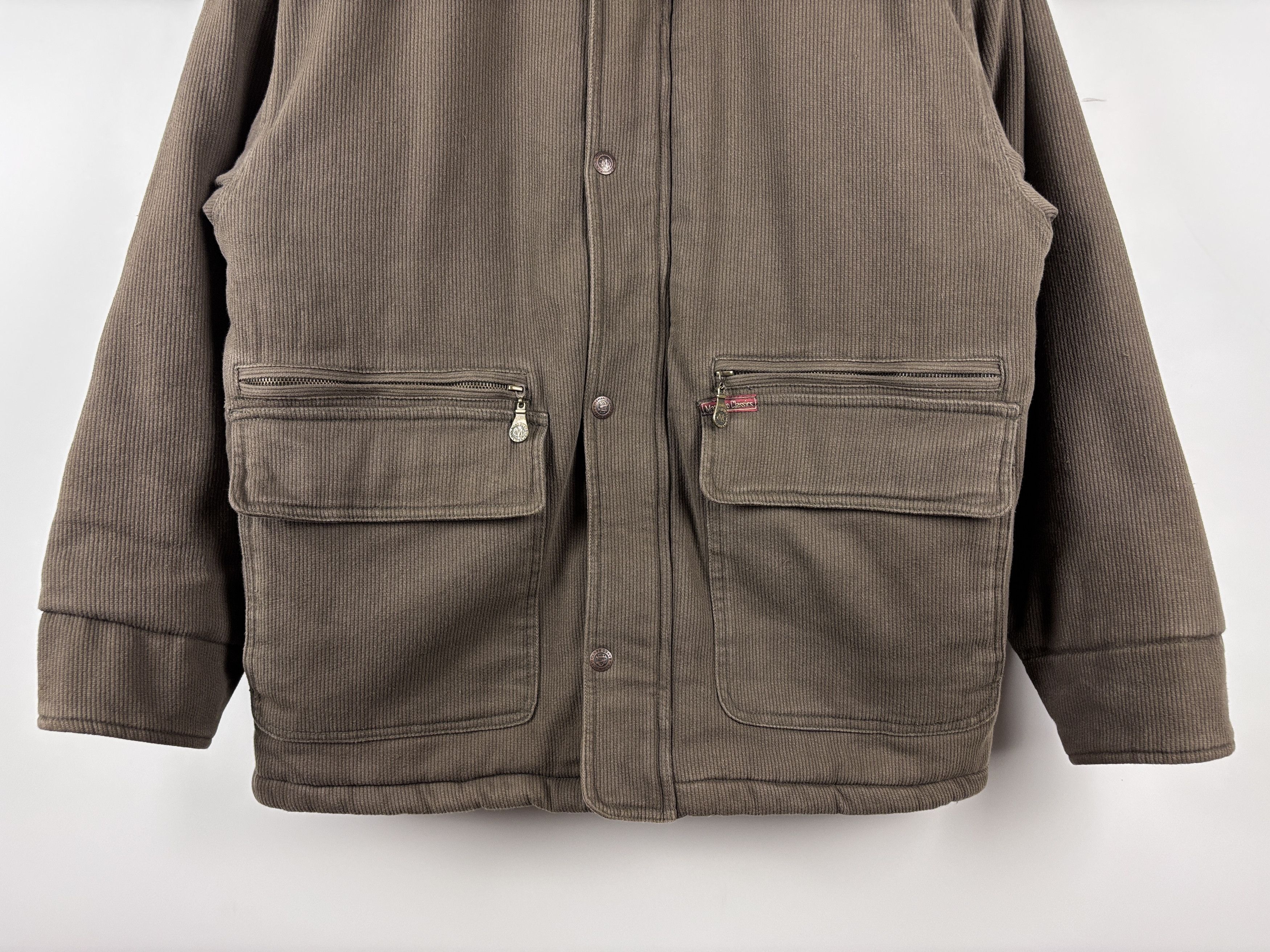 Marlboro Classics Marlboro Classics Corduroy Warm Heavy Coat Jacket Brown L Size US L / EU 52-54 / 3 - 4 Thumbnail