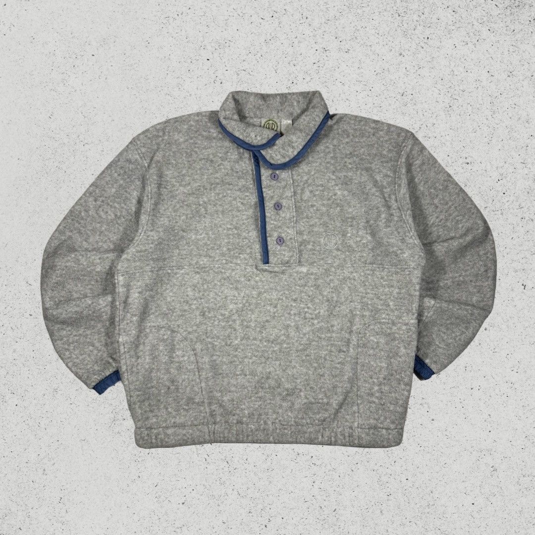 Vintage Vintage R&R Sport 90s Fleece Button Sweatshirt Size US XL / EU 56 / 4 - 1 Thumbnail