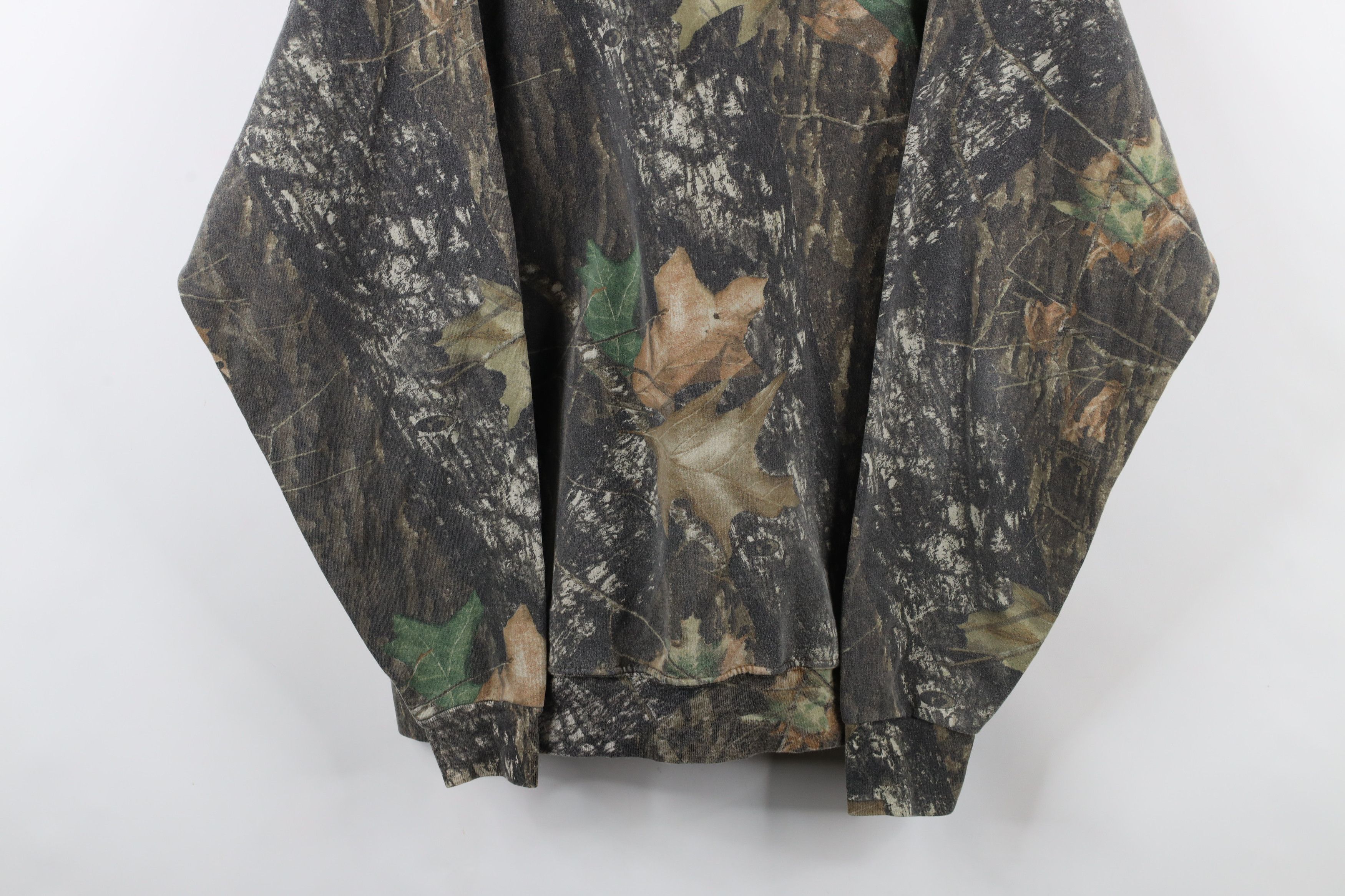 Vintage Vintage 90s Jerzees Mossy Oak Camouflage Crewneck Sweatshirt Size US XL / EU 56 / 4 - 3 Thumbnail