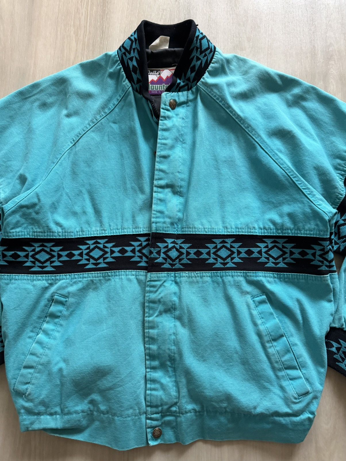 The Mountain Vtg Walls Mountain Aztec Bomber Sz M Houston Rodeo Size US M / EU 48-50 / 2 - 4 Thumbnail