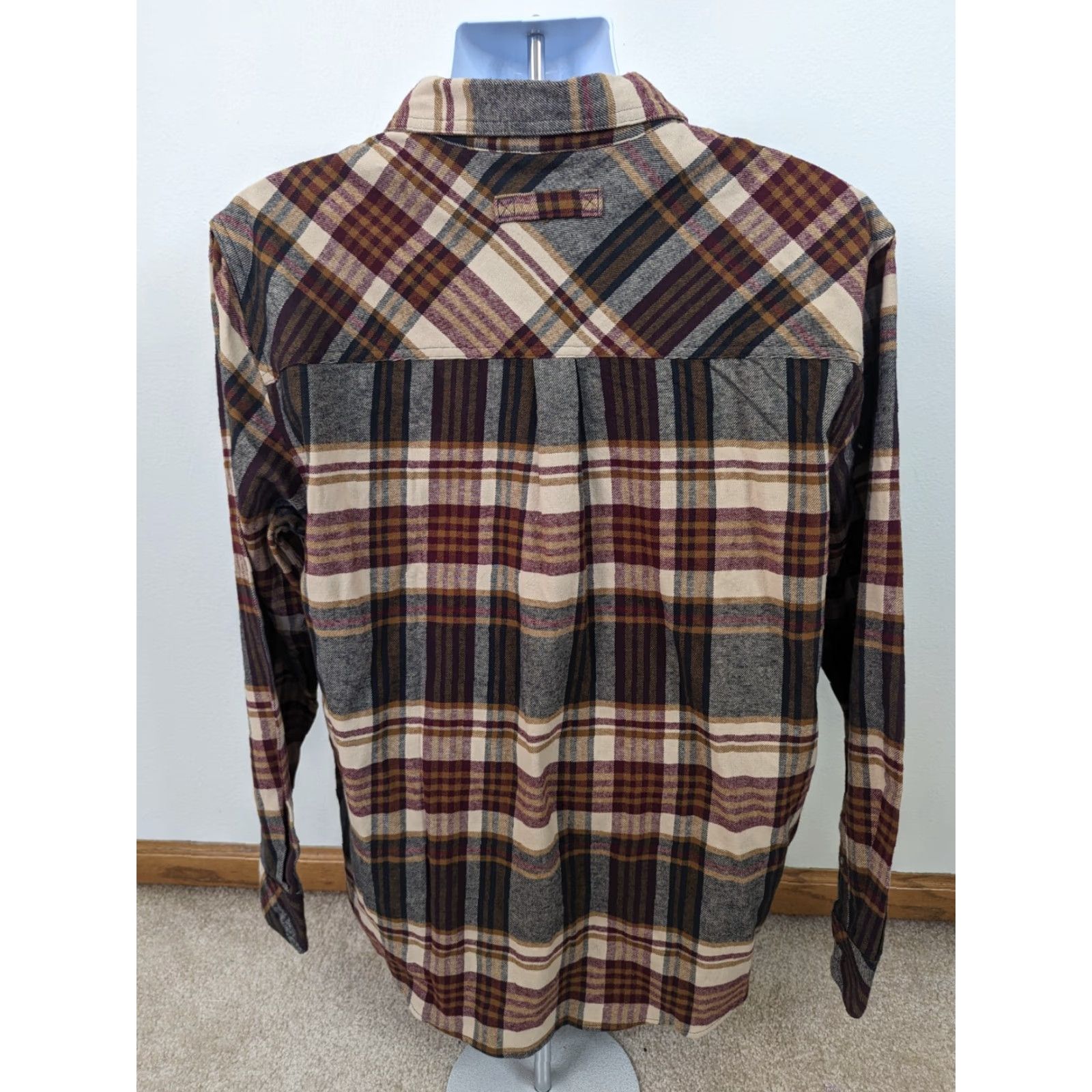 Vintage VINTAGE Legendary Whitetails Buck Camp Plaid Flannel Corduroy Cuffs Men's Large T5F Shirt Size US L / EU 52-54 / 3 - 3 Thumbnail