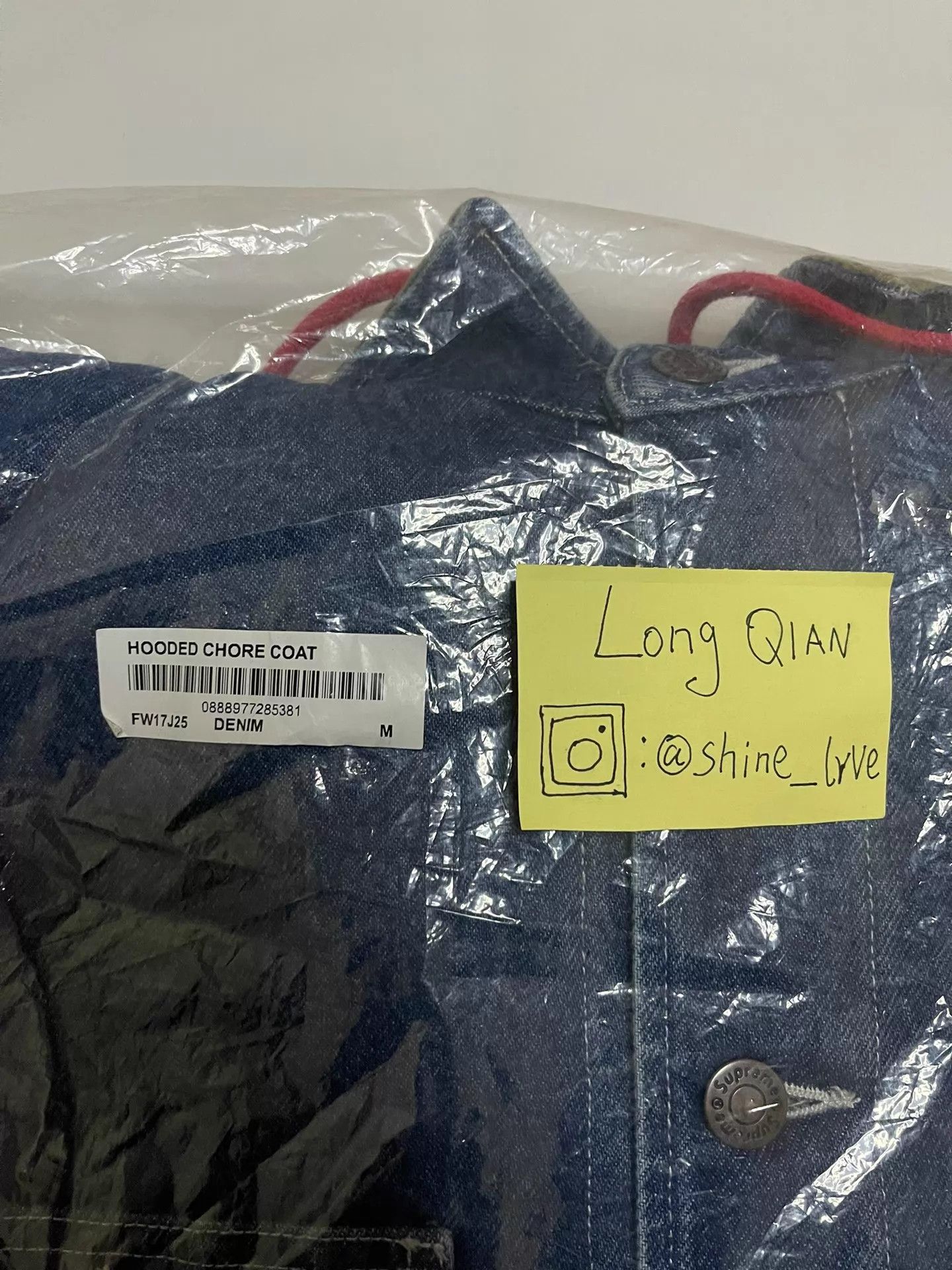 Superdry Supreme Red Riding Hood Denim Hooded Chore Coat M New Size M / US 6-8 / IT 42-44 - 2 Thumbnail