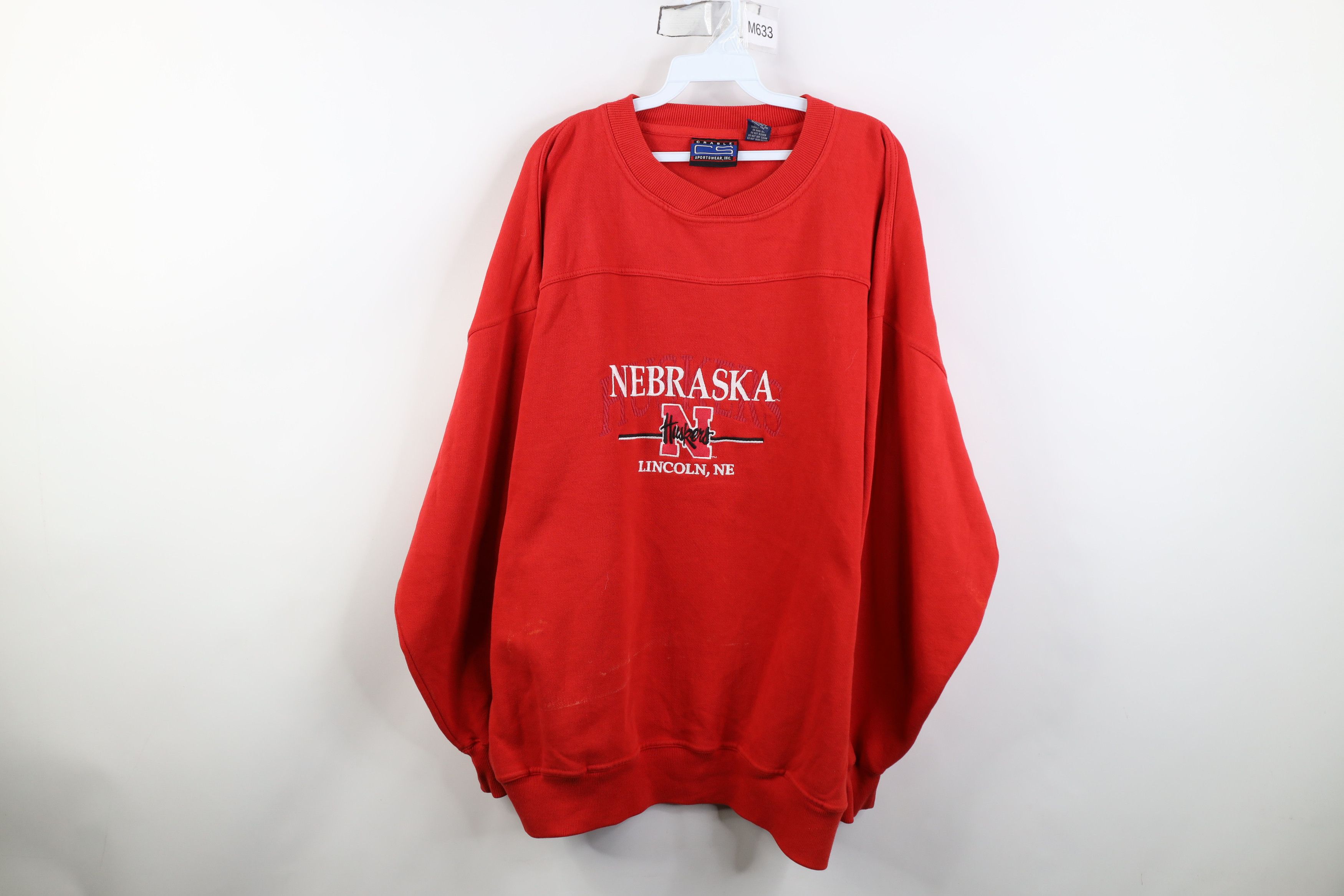 Vintage Vintage 90s Heavyweight University of Nebraska Sweatshirt Size US XXL / EU 58 / 5 - 1 Thumbnail
