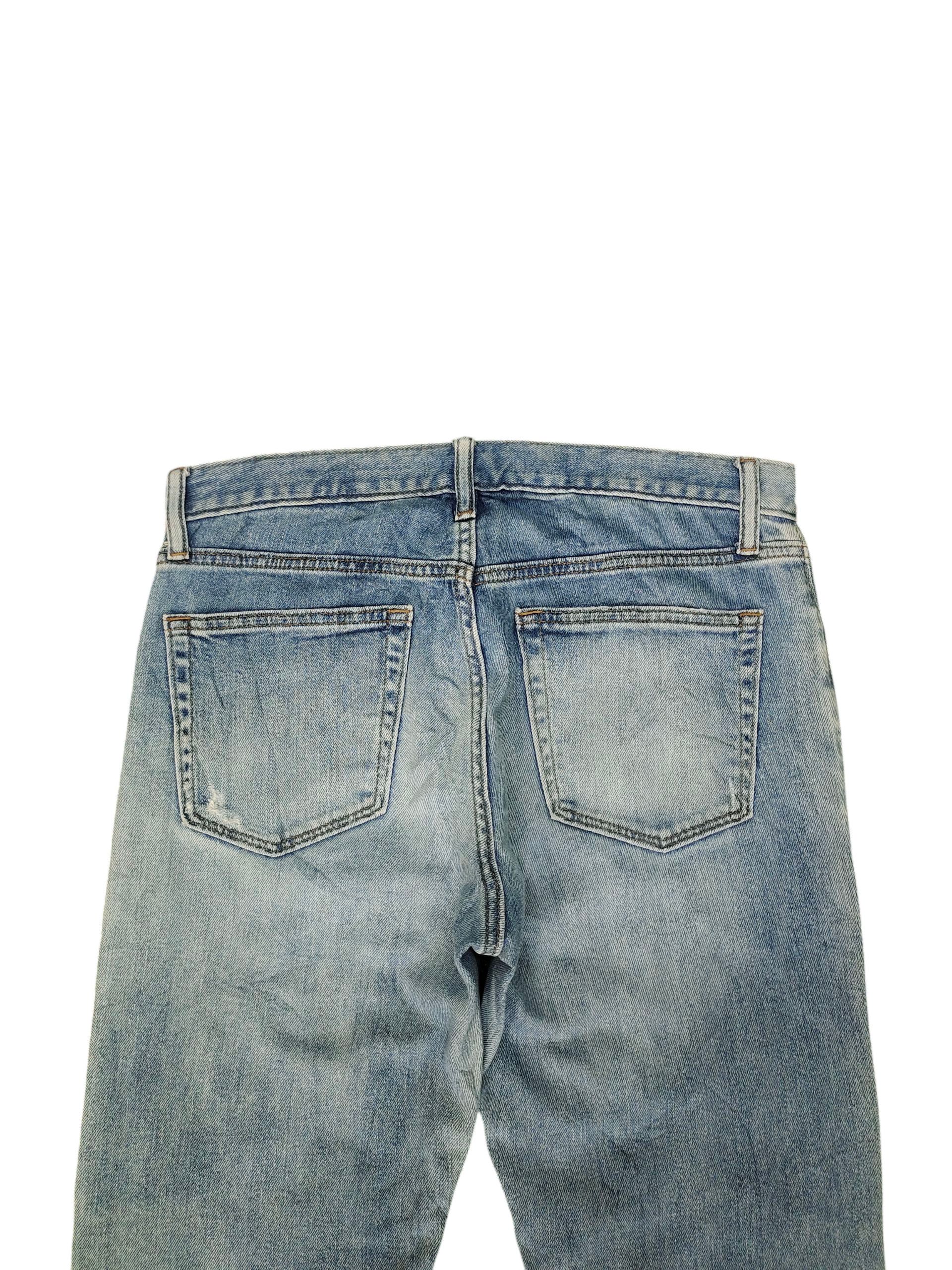 Uniqlo Vintage Y2k Uniqlo Japan Clawmark Distress Faded Denim Jeans Size US 32 / EU 48 - 9 Thumbnail