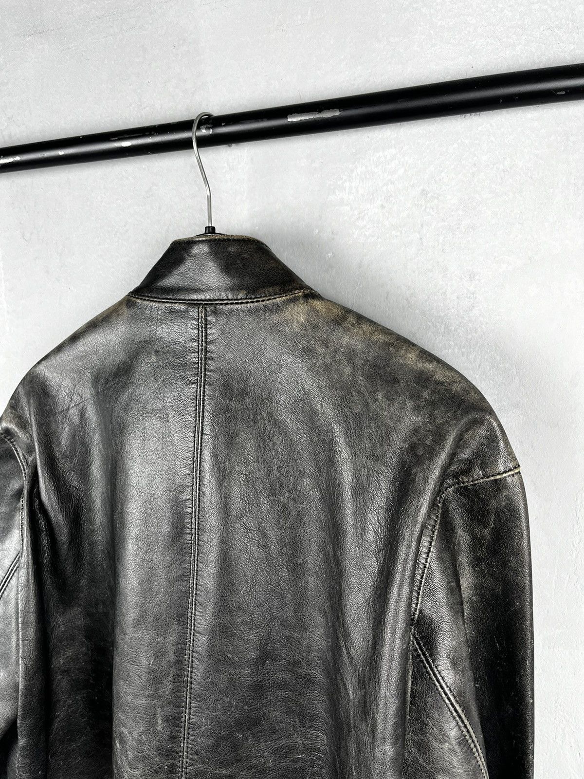Dolce & Gabbana Dolce Gabbana biker zip leather jacket Size US L / EU 52-54 / 3 - 15 Thumbnail