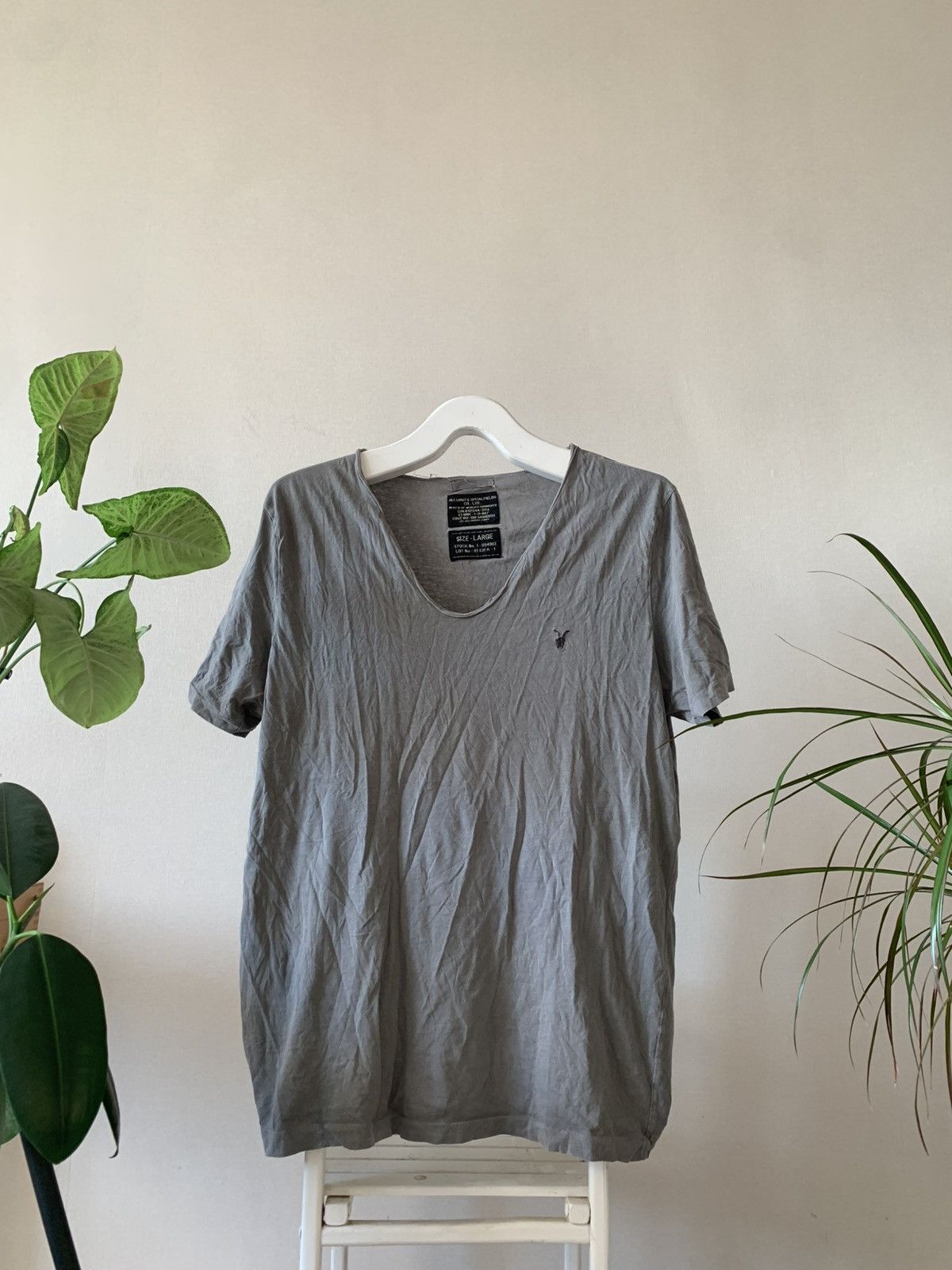 Allsaints × Vintage Y2K Allsaints Vintage Grunge Crazy Faded Mudwash Tee Size US L / EU 52-54 / 3 - 1 Thumbnail