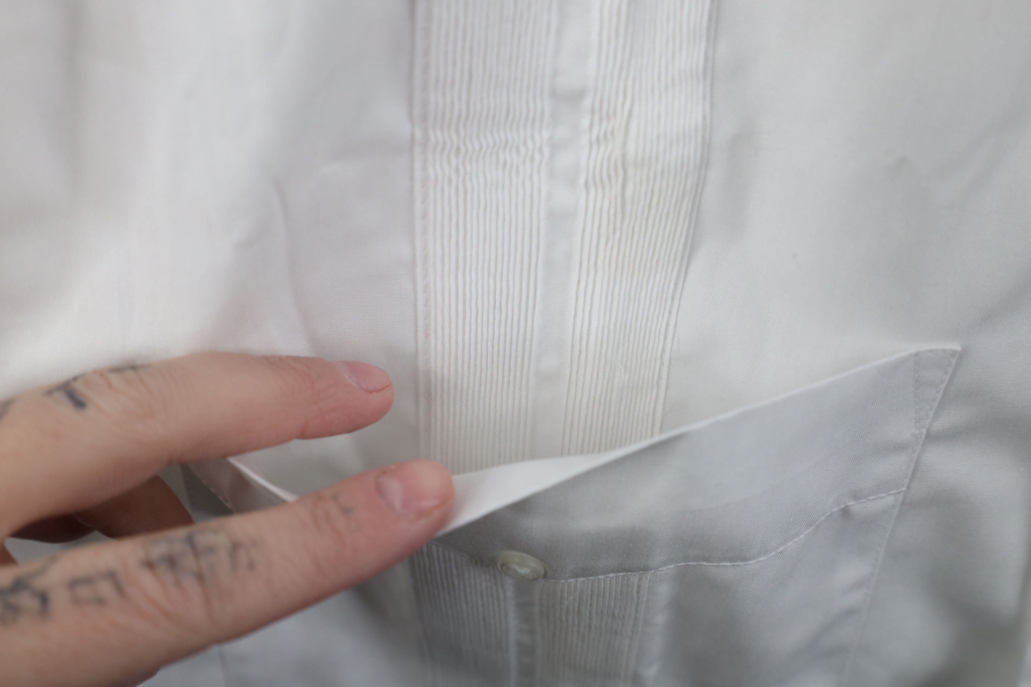 Vintage Deadstock Vintage 90s Rockabilly Wedding Button Shirt White Size US XL / EU 56 / 4 - 9 Thumbnail
