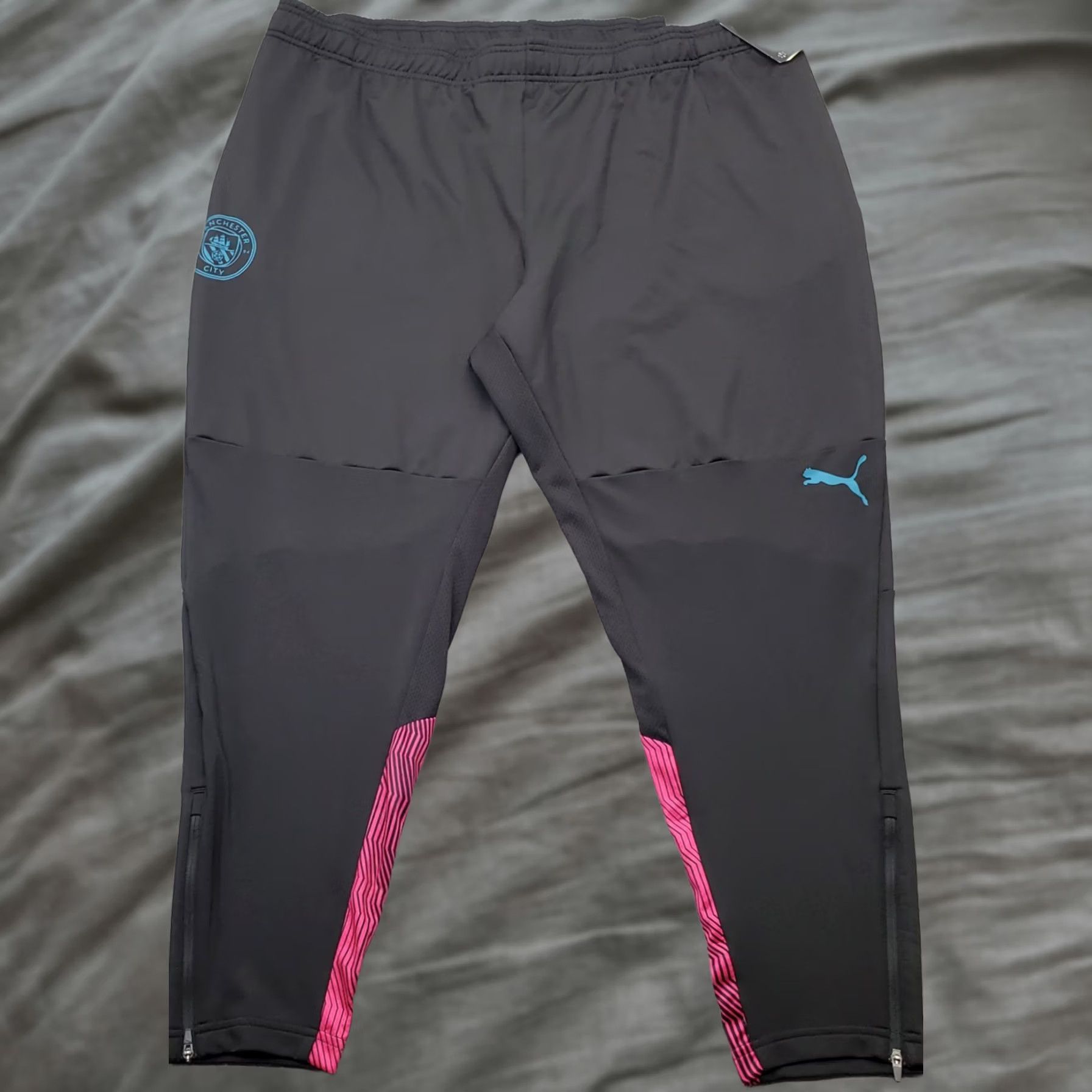 Puma PUMA Manchester City Training Pants Men 3XL Multi Slim Fit Elastic Waist Pull On Size US 39 - 1 Thumbnail
