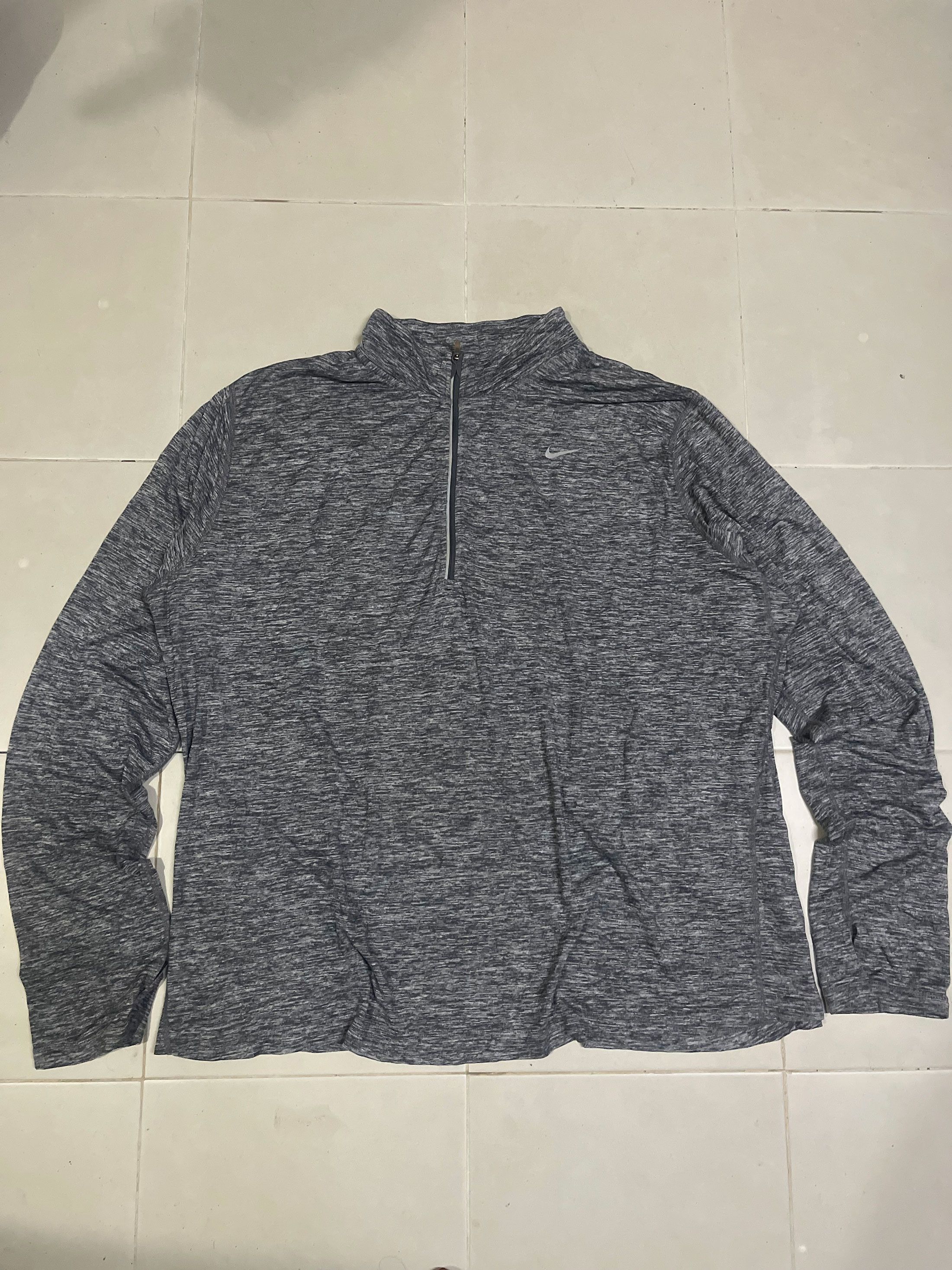 Nike Nike 1/4 Zipper Long Sleeve Running Kit Size US XXL / EU 58 / 5 - 1 Thumbnail