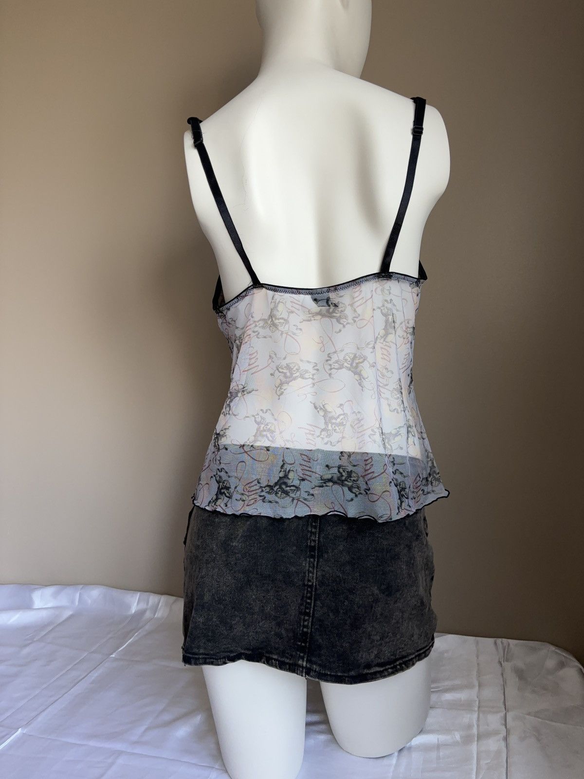 Other × Vintage Angels printed cute tank top mesh lace Size XL / US 12-14 / IT 48-50 - 3 Thumbnail