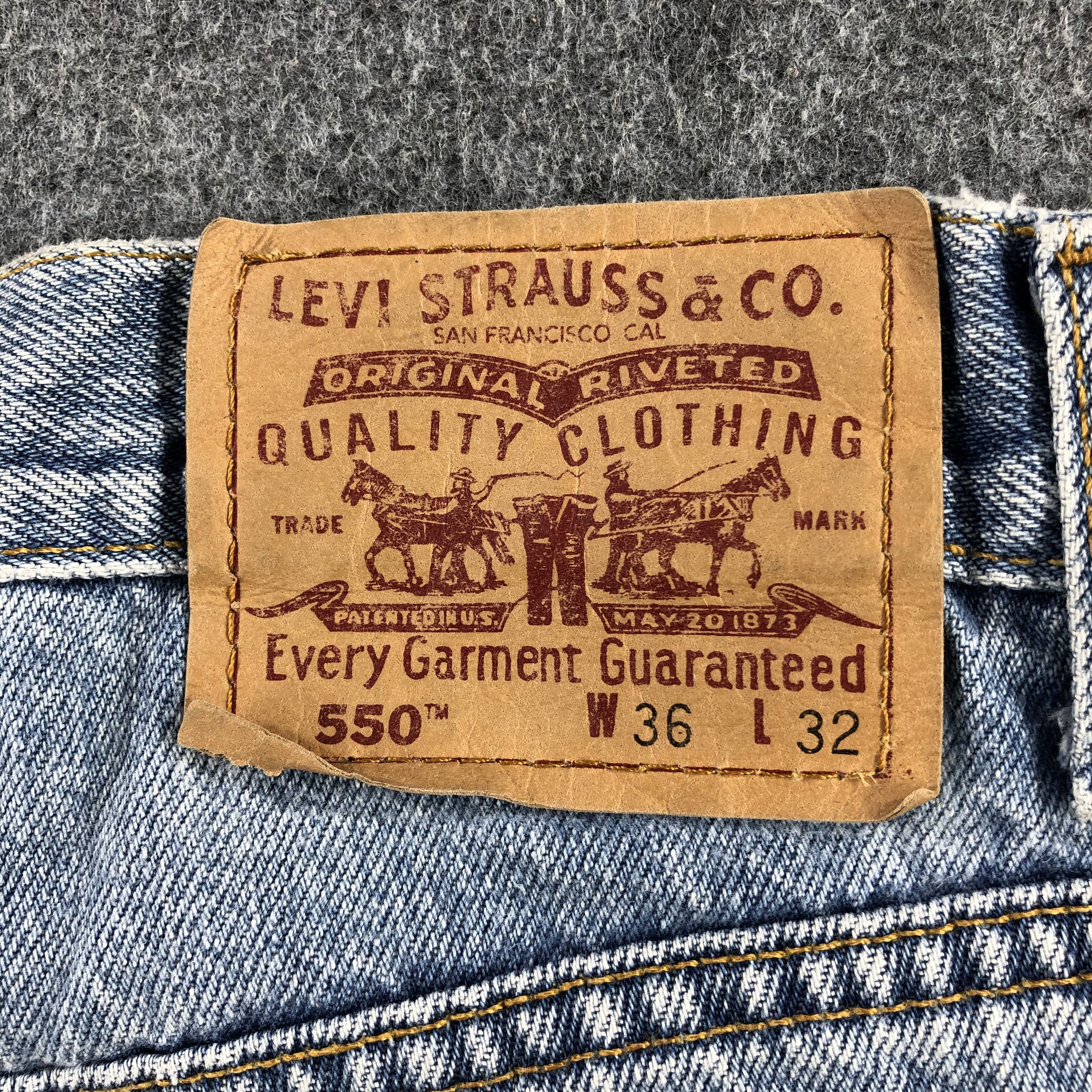 Levi's Vintage 90s Light Wash Levis 550 Jeans-J2190 Size US 33 - 5 Thumbnail