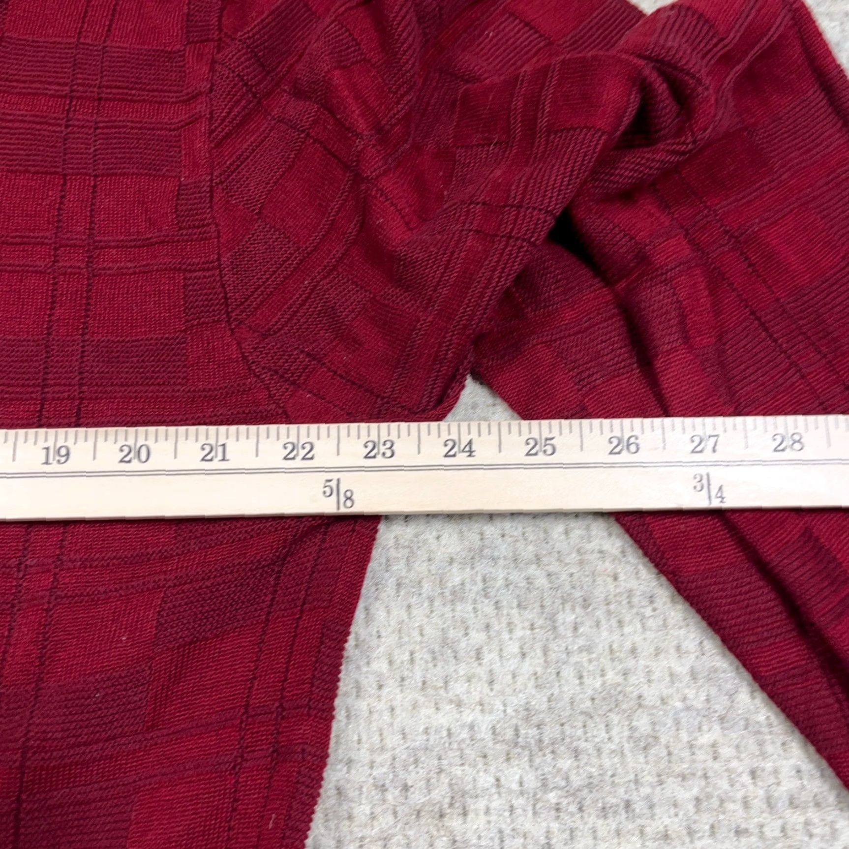 Dockers Pendelton Sweater Men Large Red Mercerized Cotton V Neck Geometric Grandpa Golf Size US L / EU 52-54 / 3 - 6 Thumbnail