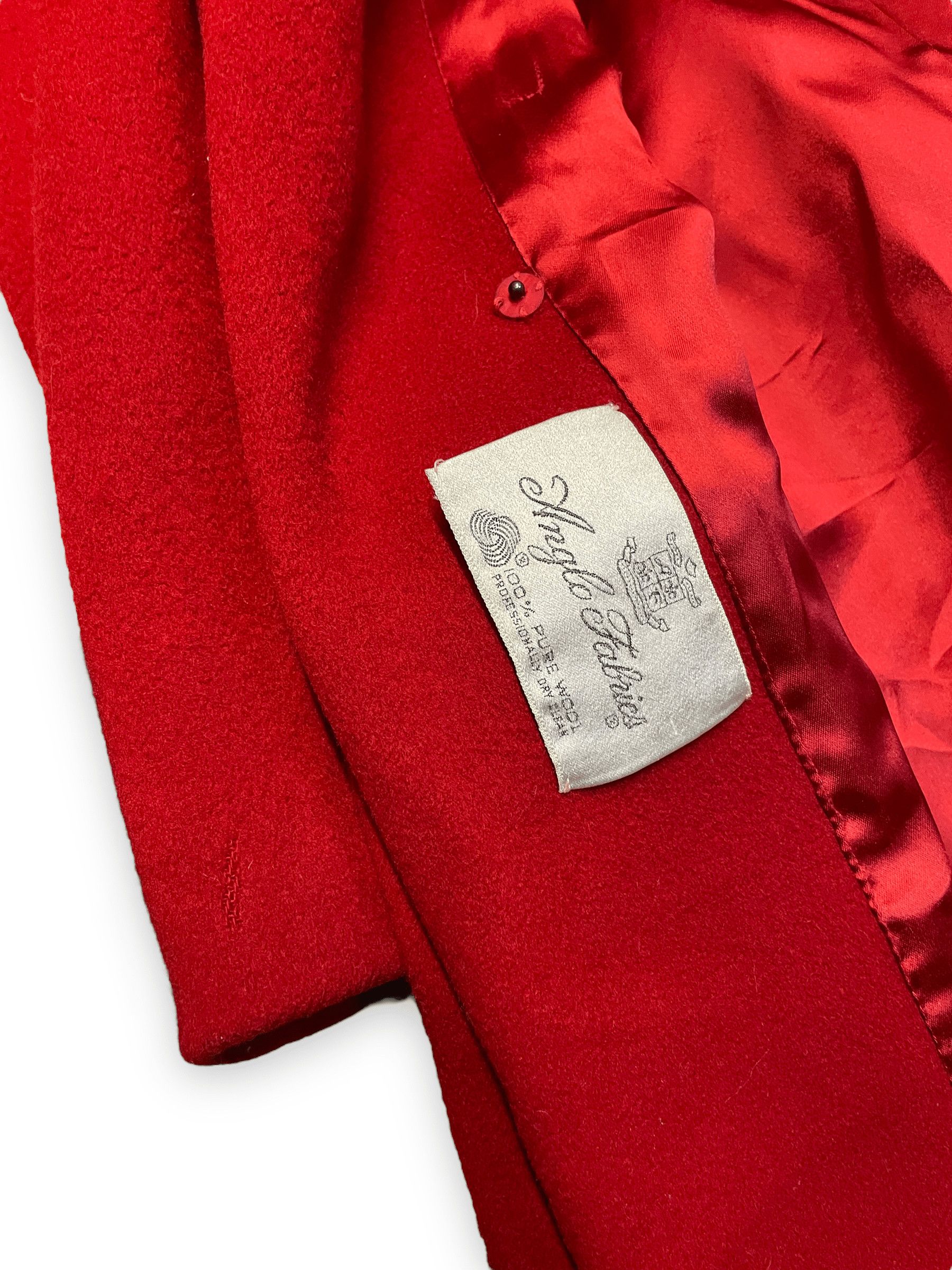 Diane von Furstenberg 80s Diane Von Furstenberg Vintage Red Wool Coat Union Made In USA Size M Size M / US 6-8 / IT 42-44 - 6 Thumbnail