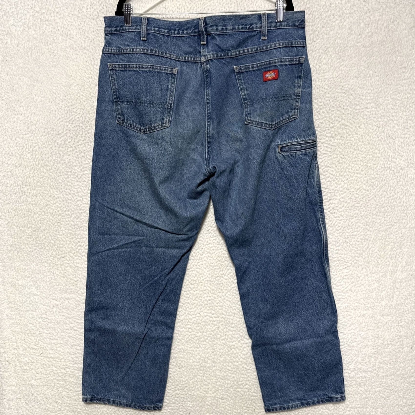 Dickies Dickies Mens Jeans Blue Relaxed Fit Double Knee Carpenter Denim Pants 38X30 Workwear Size US 38 / EU 54 - 4 Thumbnail