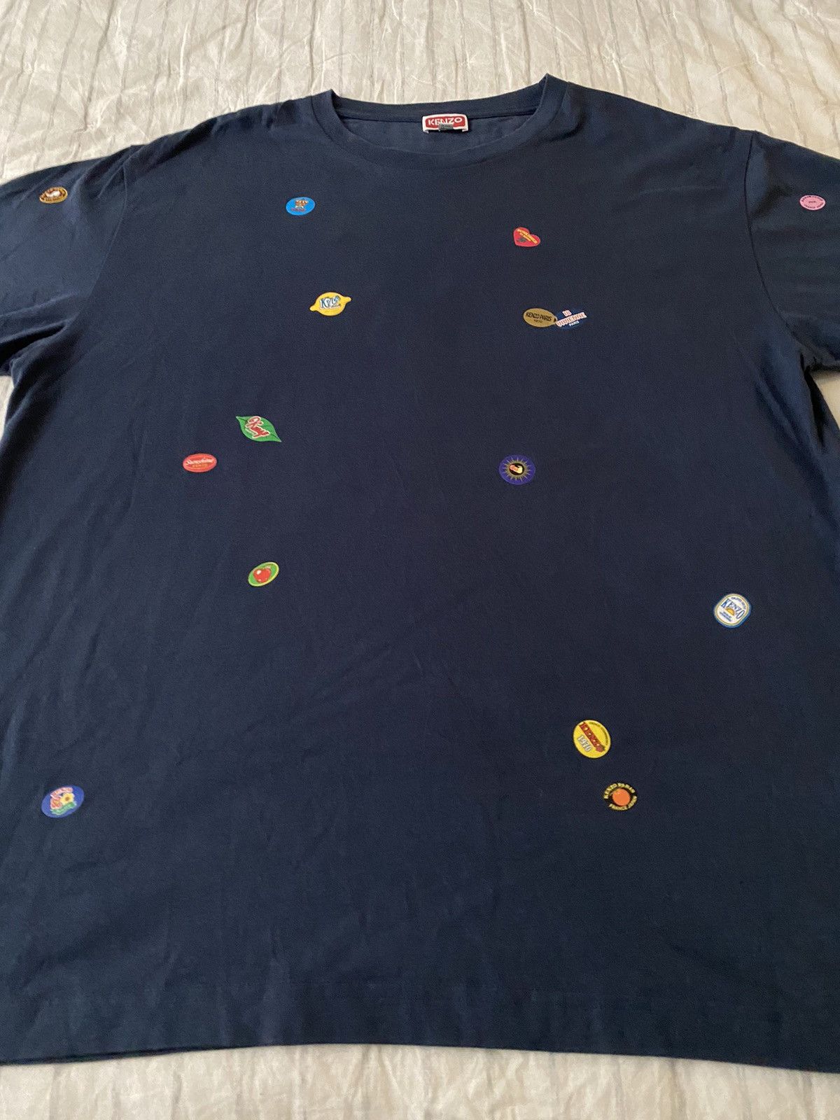 Kenzo Kenzo Fruit Stickers Classic T-shirt XXL Size US XXL / EU 58 / 5 - 4 Thumbnail