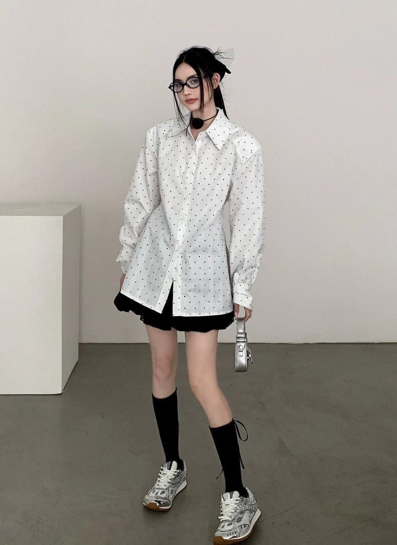 Dior Dior White Logo Print Button Shirt Jacket-2506 Size US M / EU 48-50 / 2 - 7 Thumbnail