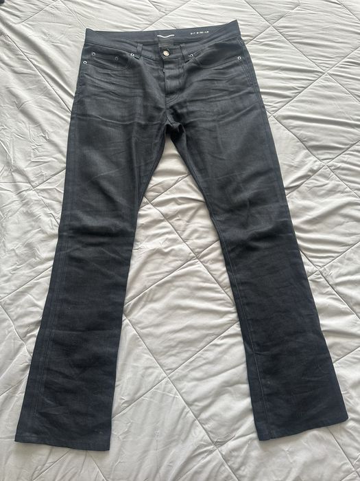 Saint laurent waxed on sale denim