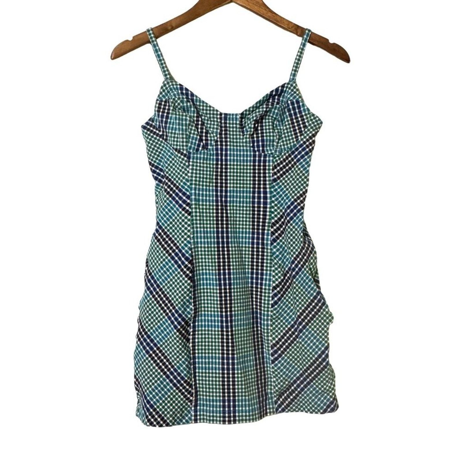 Urban Outfitters Urban Outfitters Gingham Spaghetti Strap Mini Dress Small Size S / US 4 / IT 40 - 3 Thumbnail