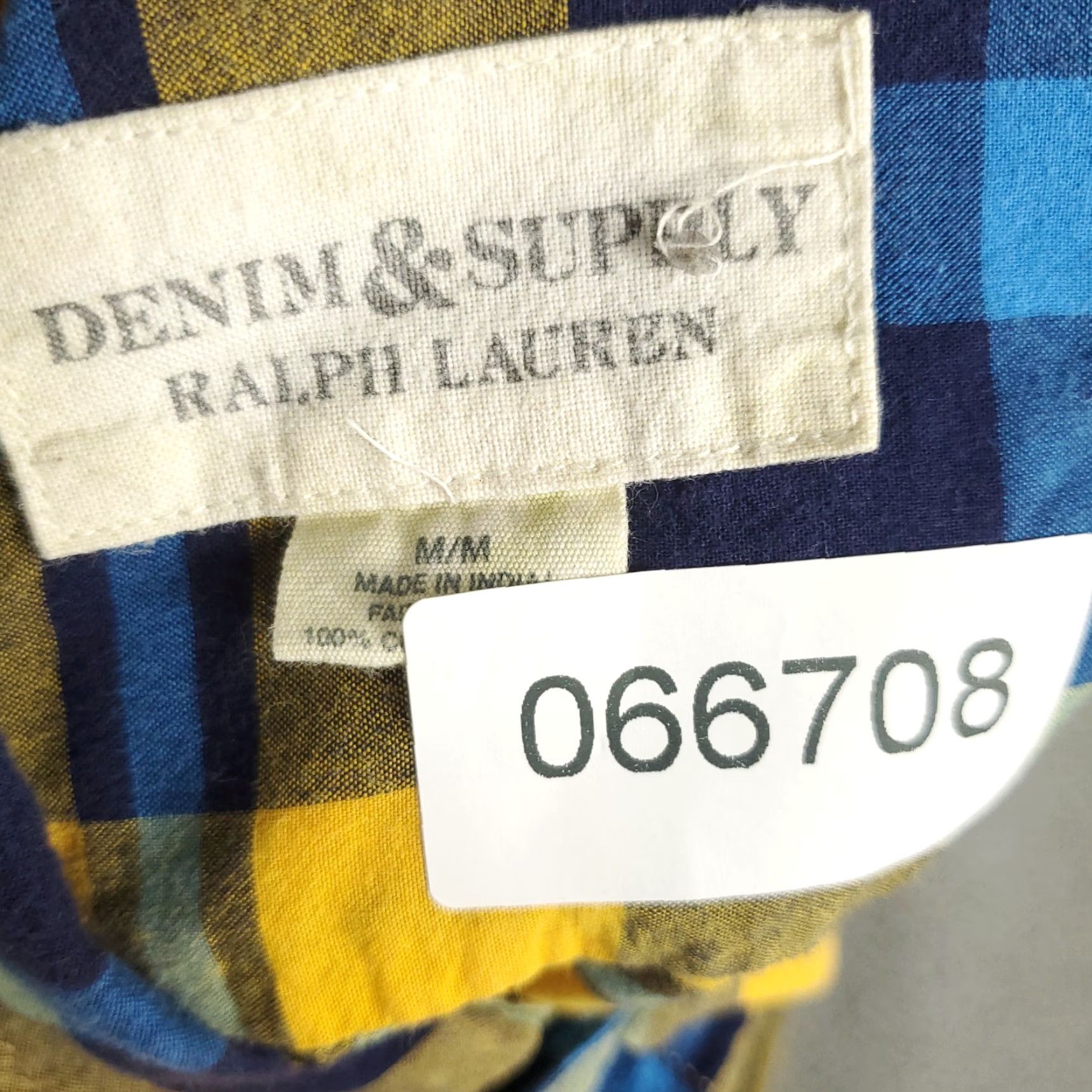 Ralph Lauren Denim & Supply Ralph Lauren Shirt Mens M Blue Plaid Long Sleeve Button Up Size US M / EU 48-50 / 2 - 7 Thumbnail