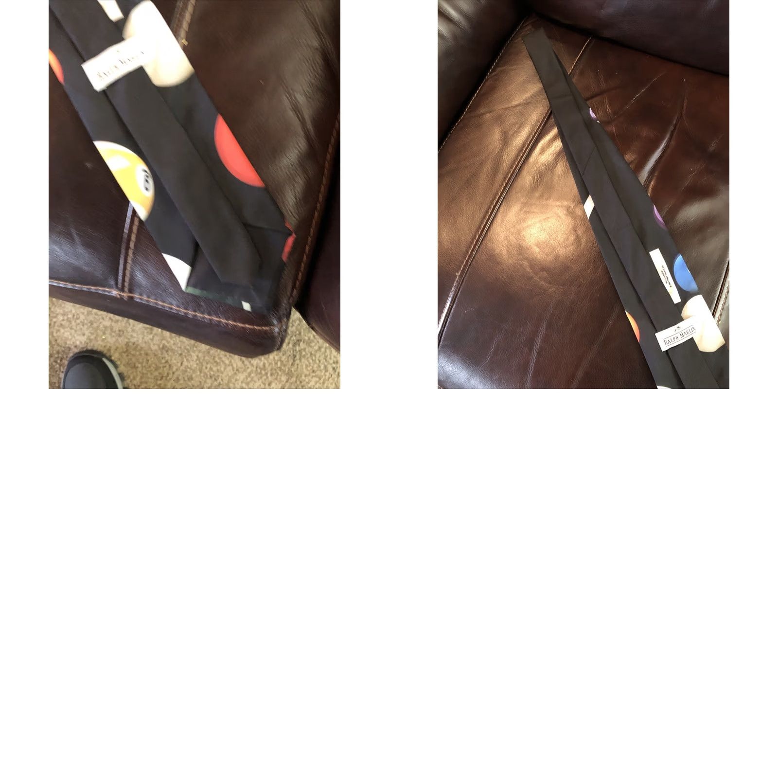 Vintage VINTAGE Ralph Marlin Tie Billiards Pool Balls Polyester Men One Size Black Size ONE SIZE - 8 Thumbnail