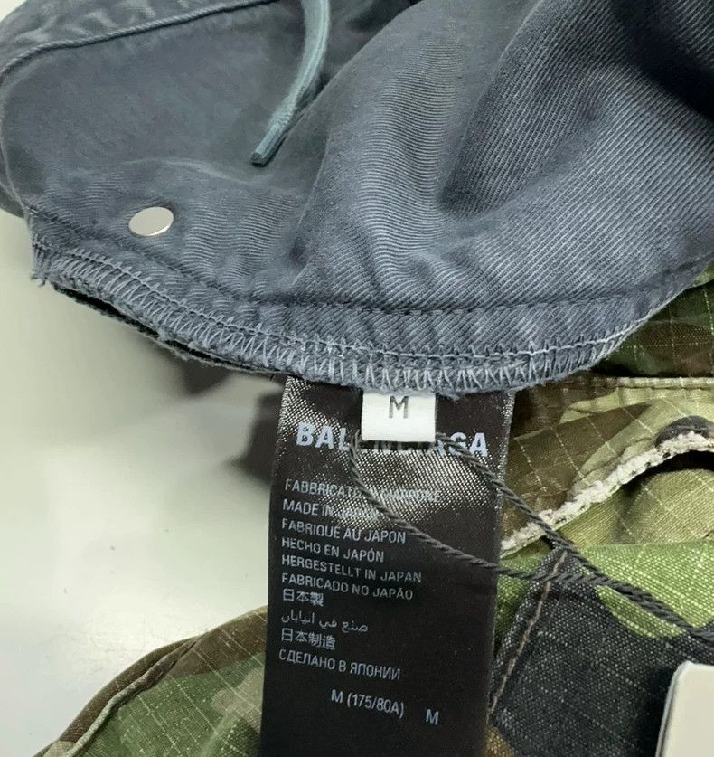 Balenciaga Balenciaga size M Camouflage stitching destroys baggy jean Size US 26 / EU 42 - 3 Thumbnail