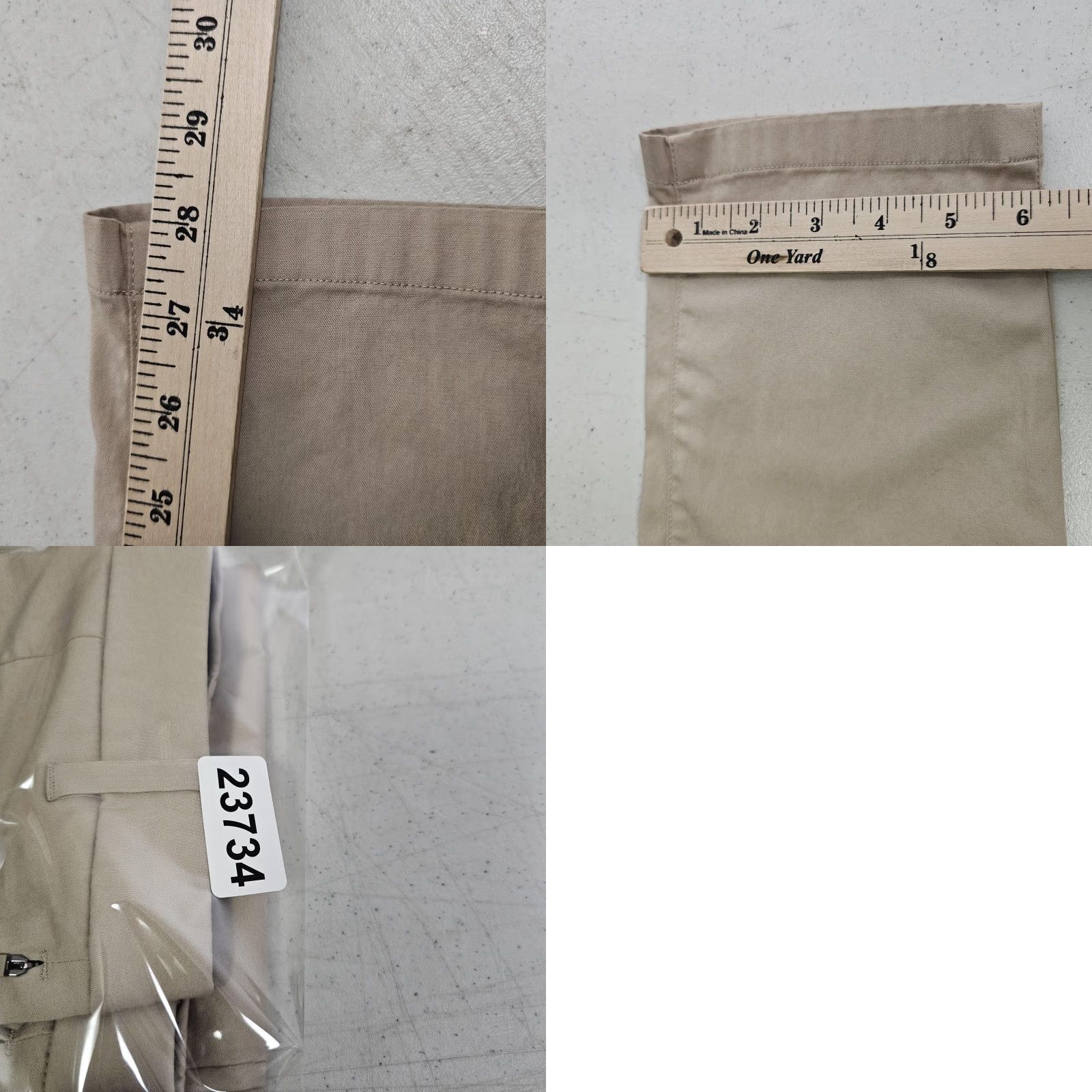 Vintage Birddogs Pants Mens 32x28 Khaki Beige Chino Stretch Casual Tech Tapered Pockets Zip Front Belt Loops Birddogs Built-in Liner Mens Size US 32 / EU 48 - 8 Thumbnail
