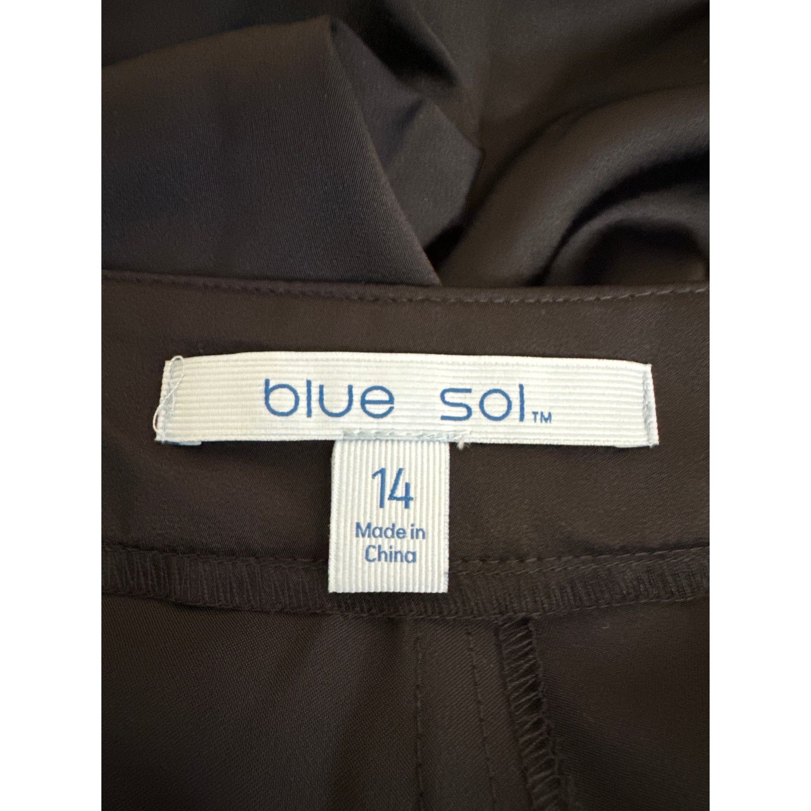 Other NWT Blue Sol Relaxed Fit, Size 14 Black Silky Cargo Pants Size 36" / US 14 / IT 50 - 3 Thumbnail