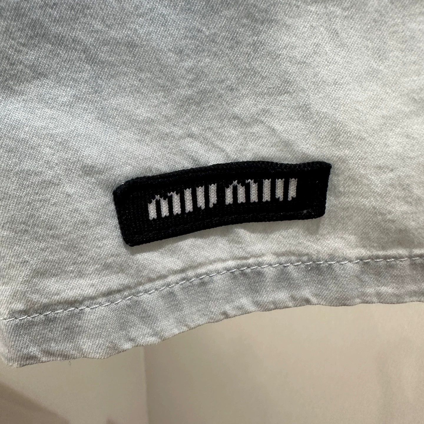 Miu Miu MIU MIU apr585 washed lowrise logo short skirt women's 36 Size 25" / US 0 / IT 36 - 6 Thumbnail