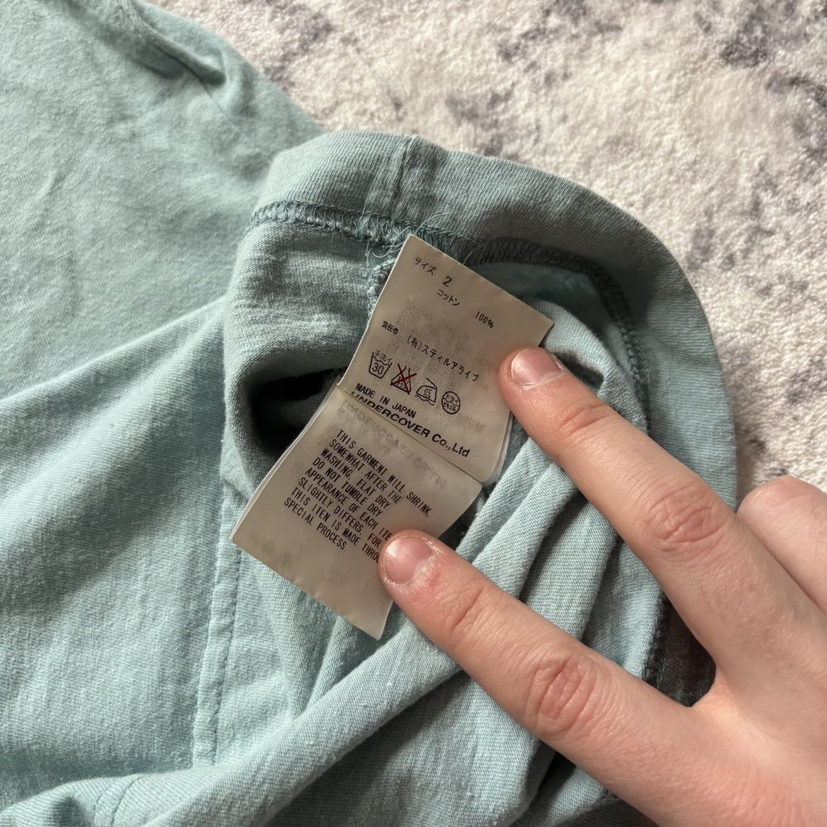 Undercover Undercover SS06 “T” Chuuut! Graphic T-Shirt Blue | Size 2 Size US M / EU 48-50 / 2 - 7 Thumbnail