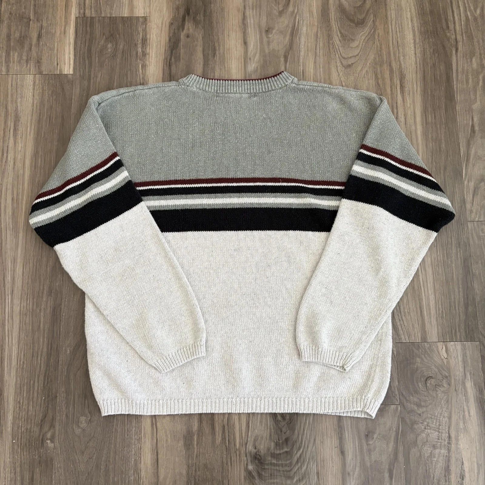 Pazzo Vintage 90s Striped Ski Sweater Size M Boxy Heavyweight Size US M / EU 48-50 / 2 - 2 Thumbnail