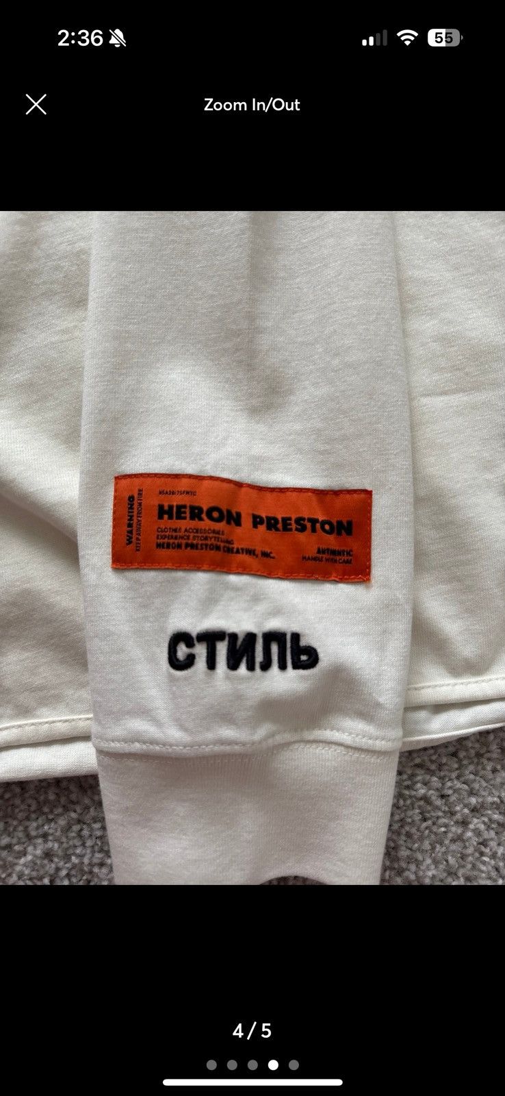 Heron Preston Heron Preston Workwear Horse Tee Size XS / US 0-2 / IT 36-38 - 5 Thumbnail