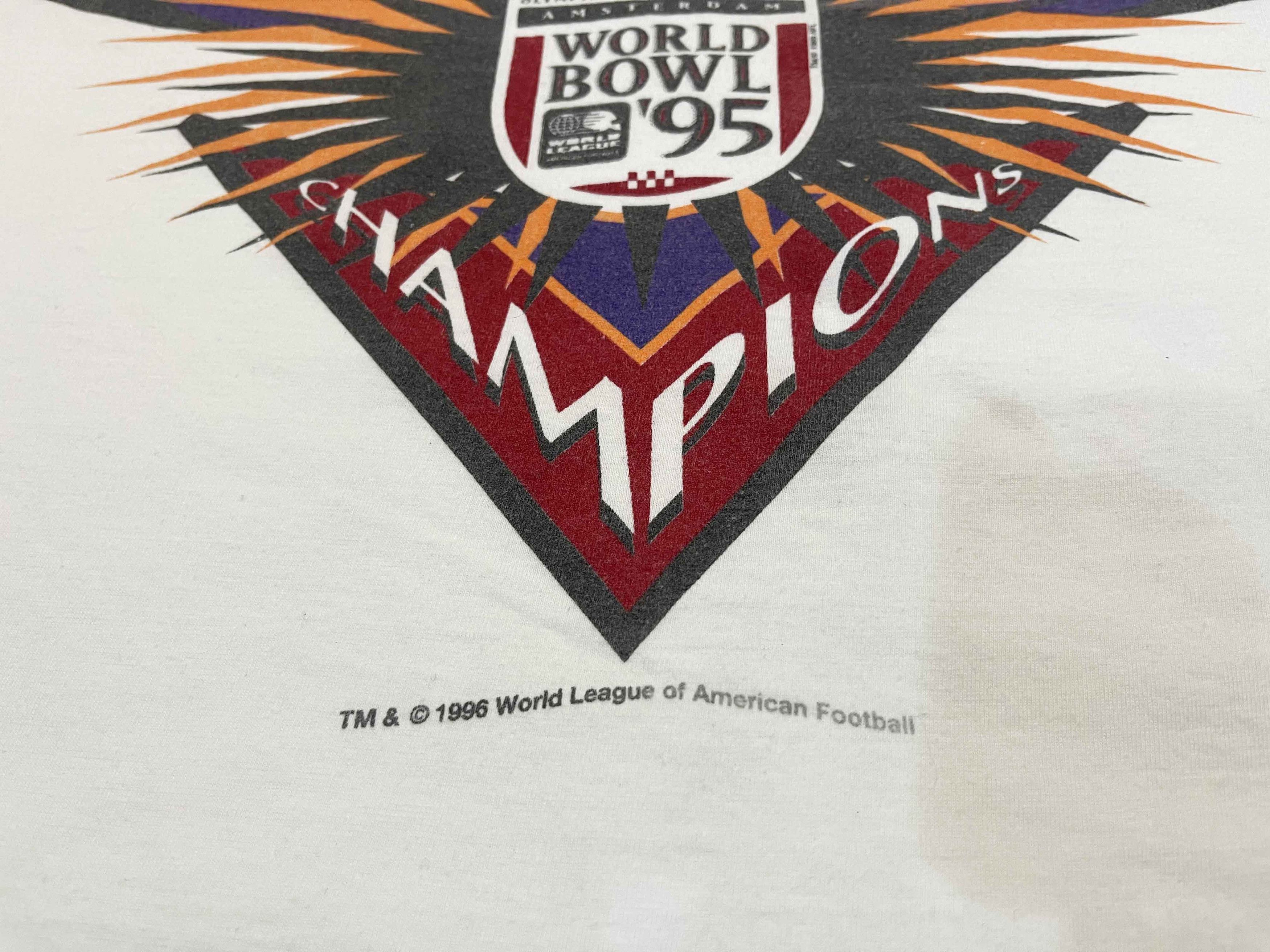 Vintage Vintage 1996 Frankfurt Galaxy World League Football T-Shirt Size US L / EU 52-54 / 3 - 4 Thumbnail