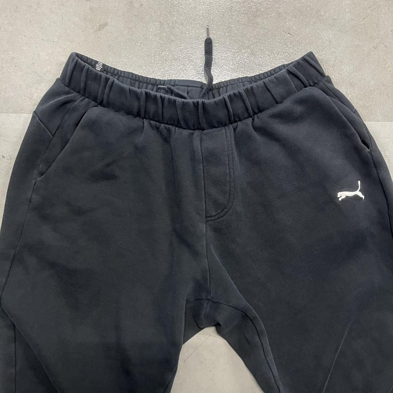 Puma × Vintage Vintage Y2K Baggy Black Puma Sweatpants With white Logo! Size US 34 / EU 50 - 3 Thumbnail