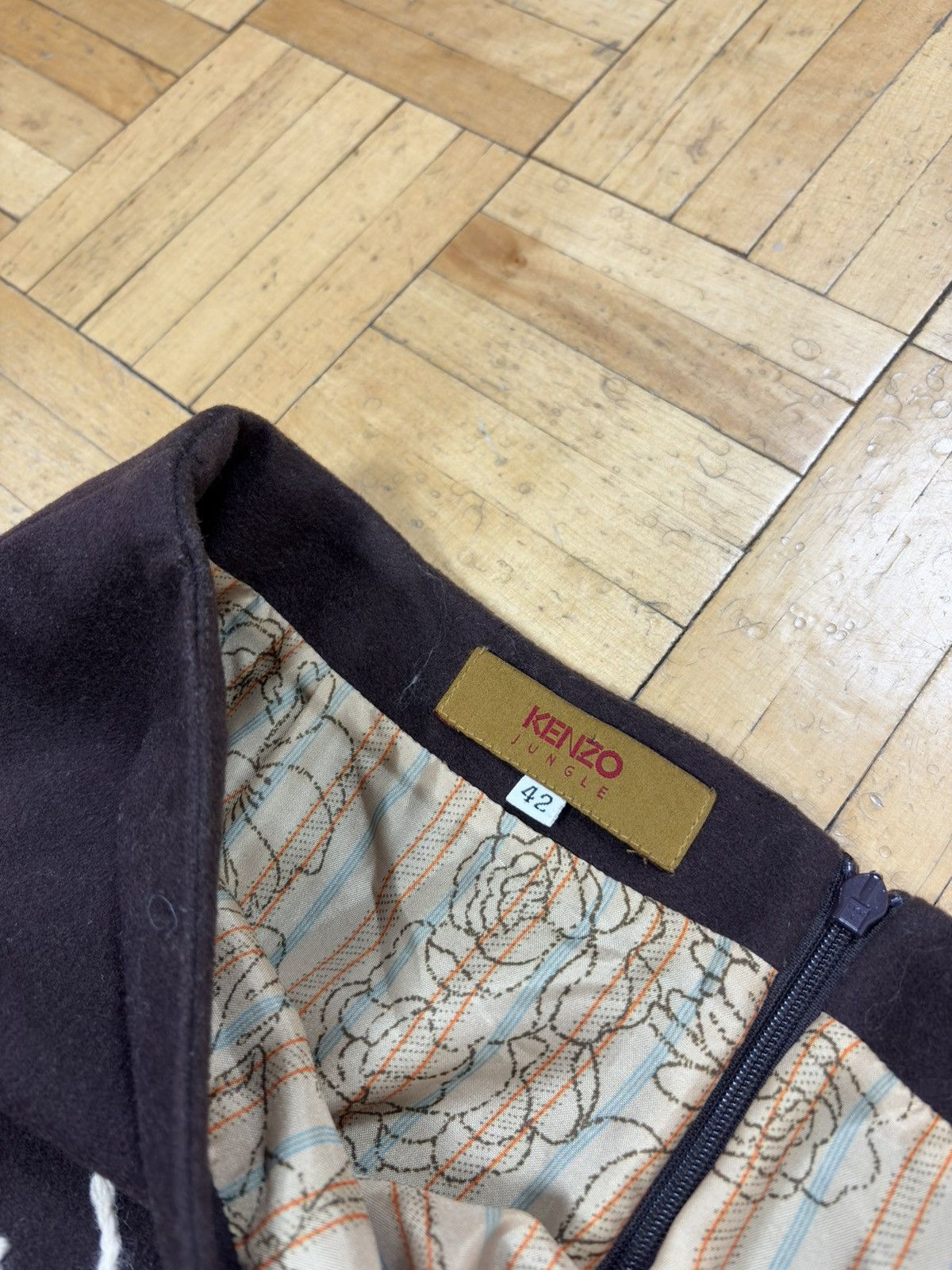 Kenzo Kenzo Jungle Wool Skirt 42FR grannycore Size 30" / US 8 / IT 44 - 7 Thumbnail
